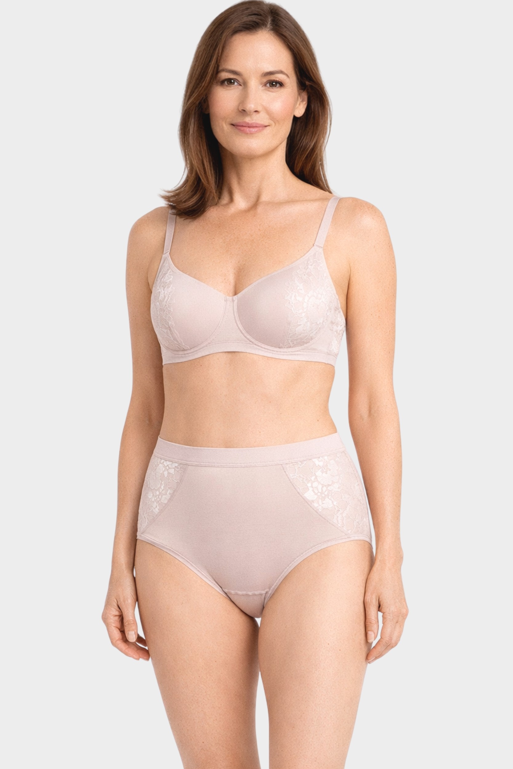 conta Damen Taillenslip mit Spitze in Farbe perlmutt Größe 48