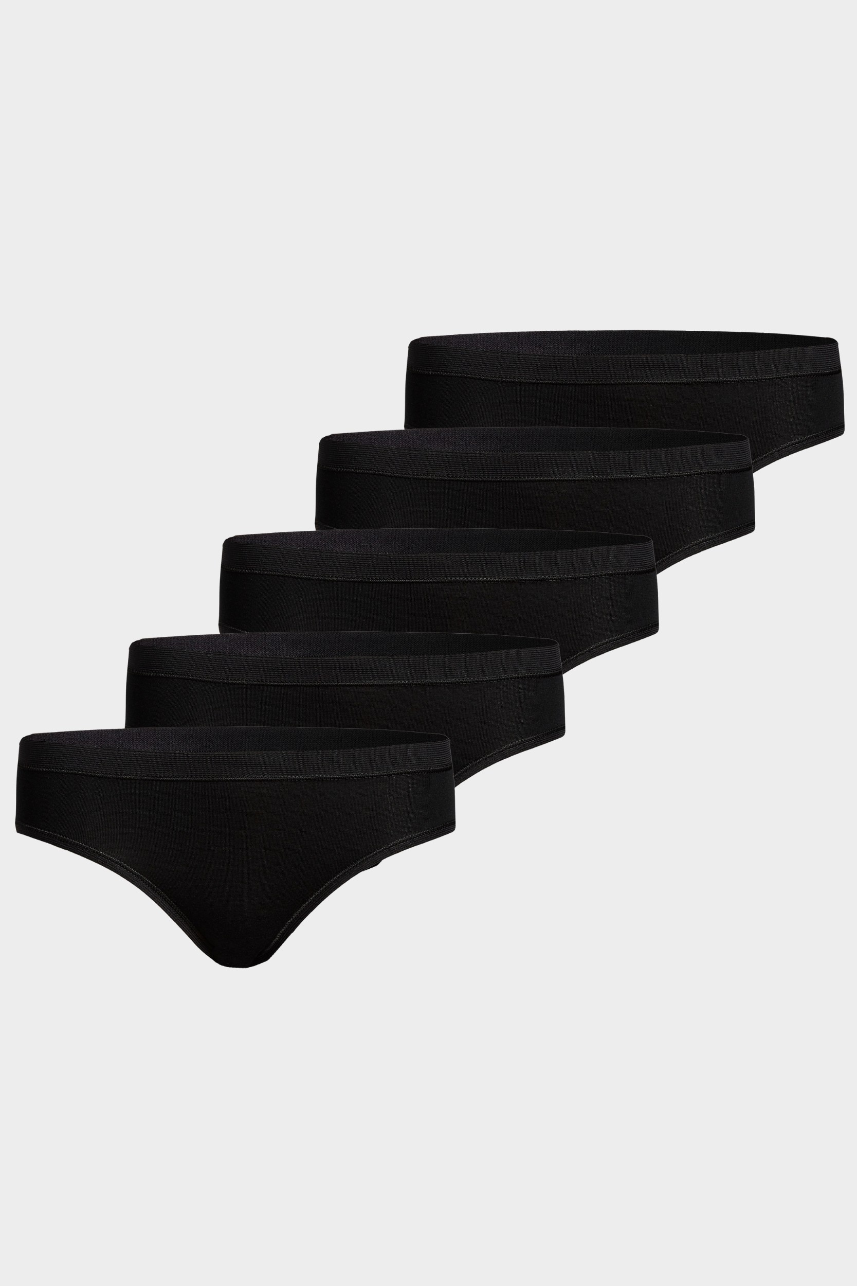 conta Damen Slip Midi 5er Pack in Farbe schwarz Größe 42