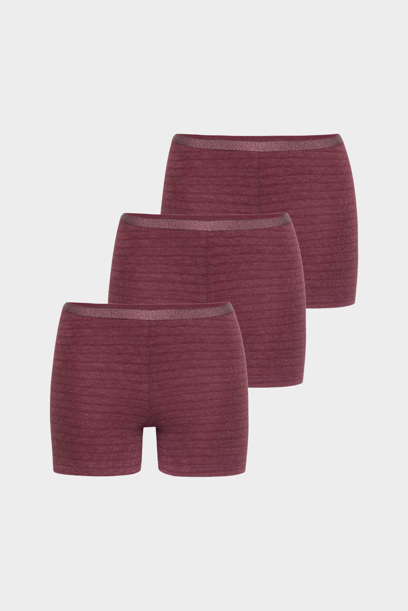 conta Damen Longpants 3er Pack in Farbe bordeaux geringelt Größe 50