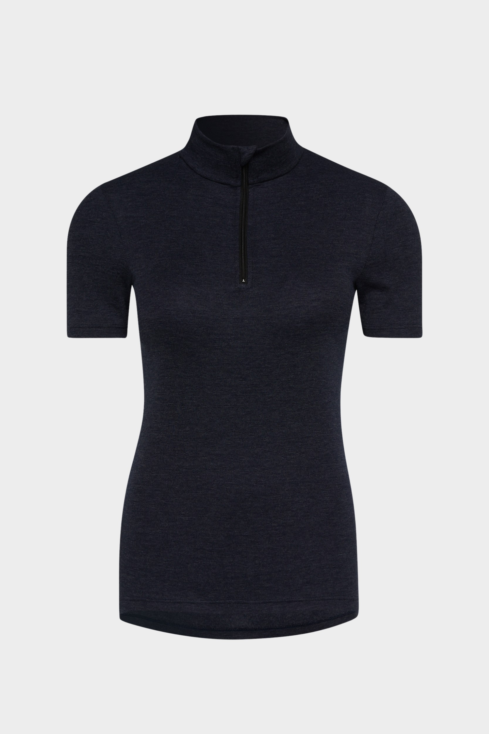 conta Damen Thermo kurzarm Shirt mit Zipper in Farbe marine melange Größe 46
