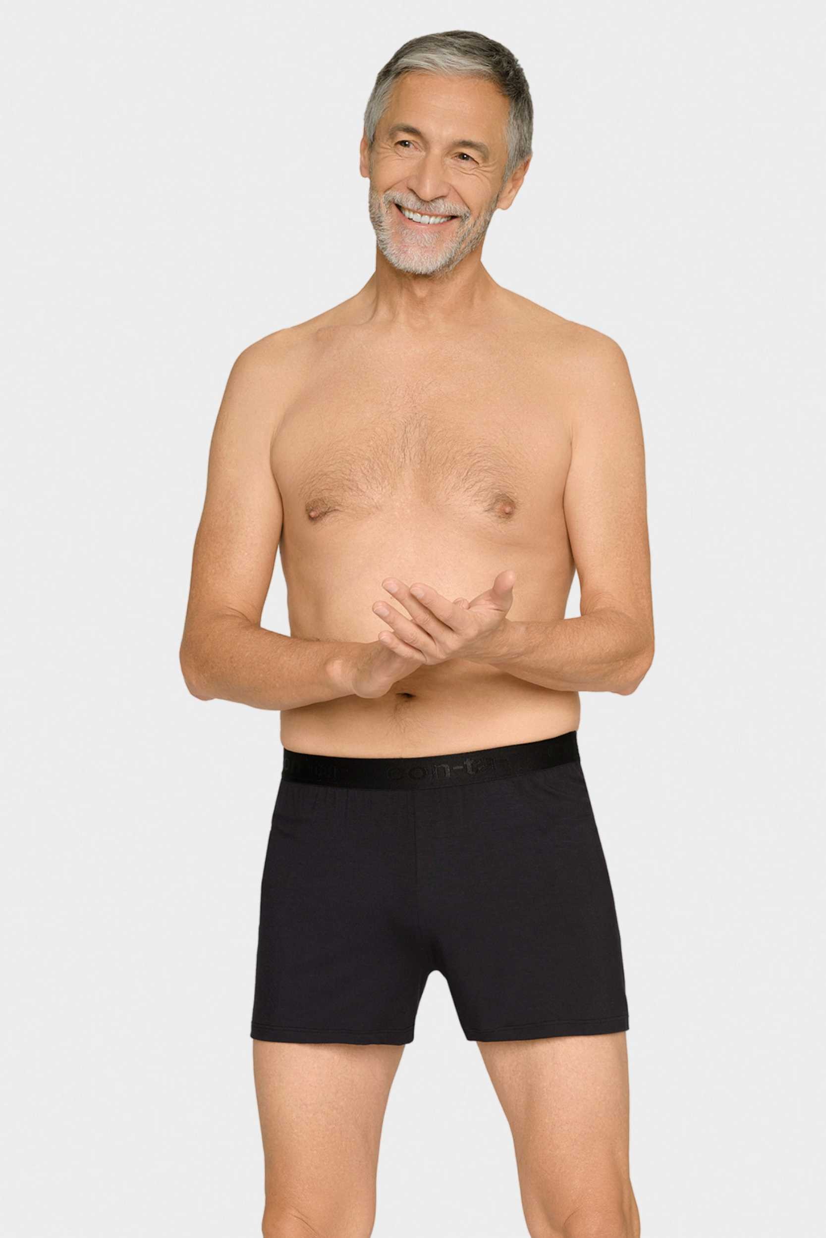 conta Herren Boxershort in Farbe schwarz Größe 7
