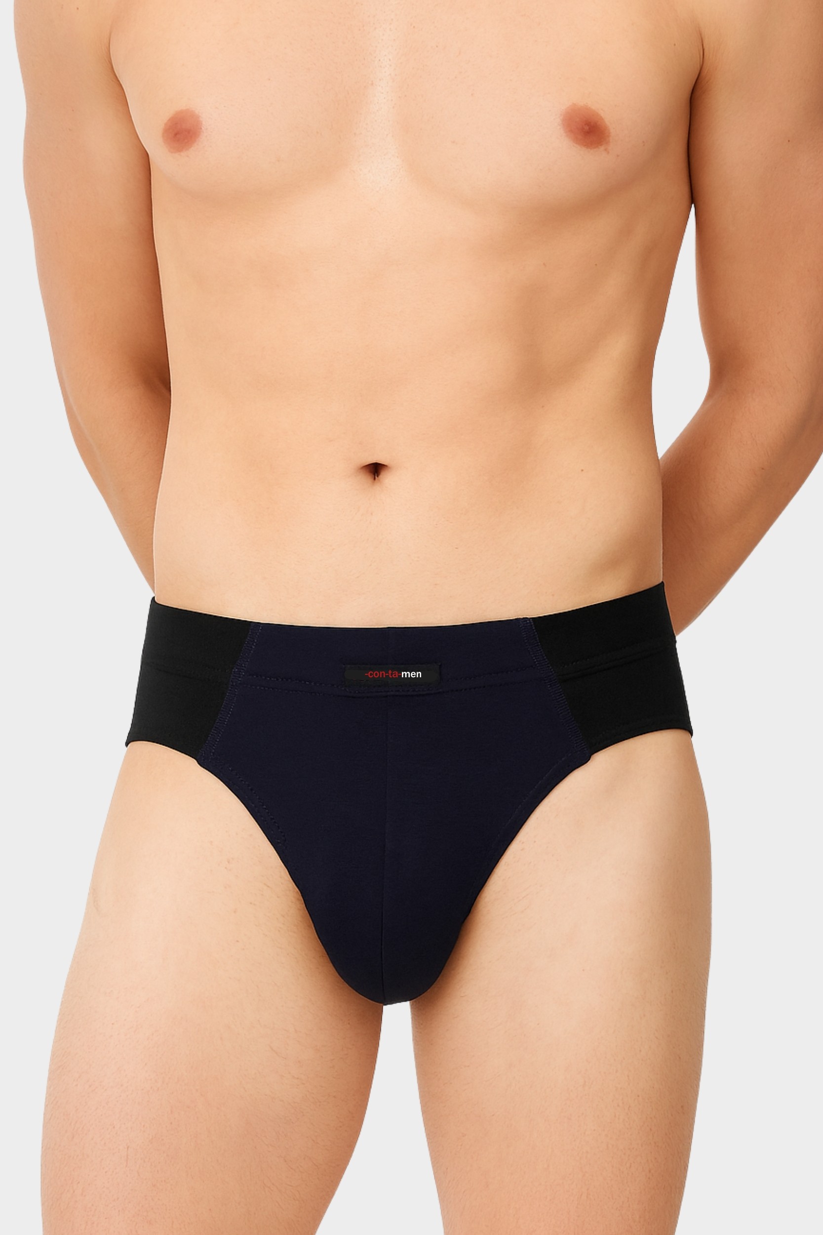 conta Herren Slip in Farbe marine/schwarz Größe 9