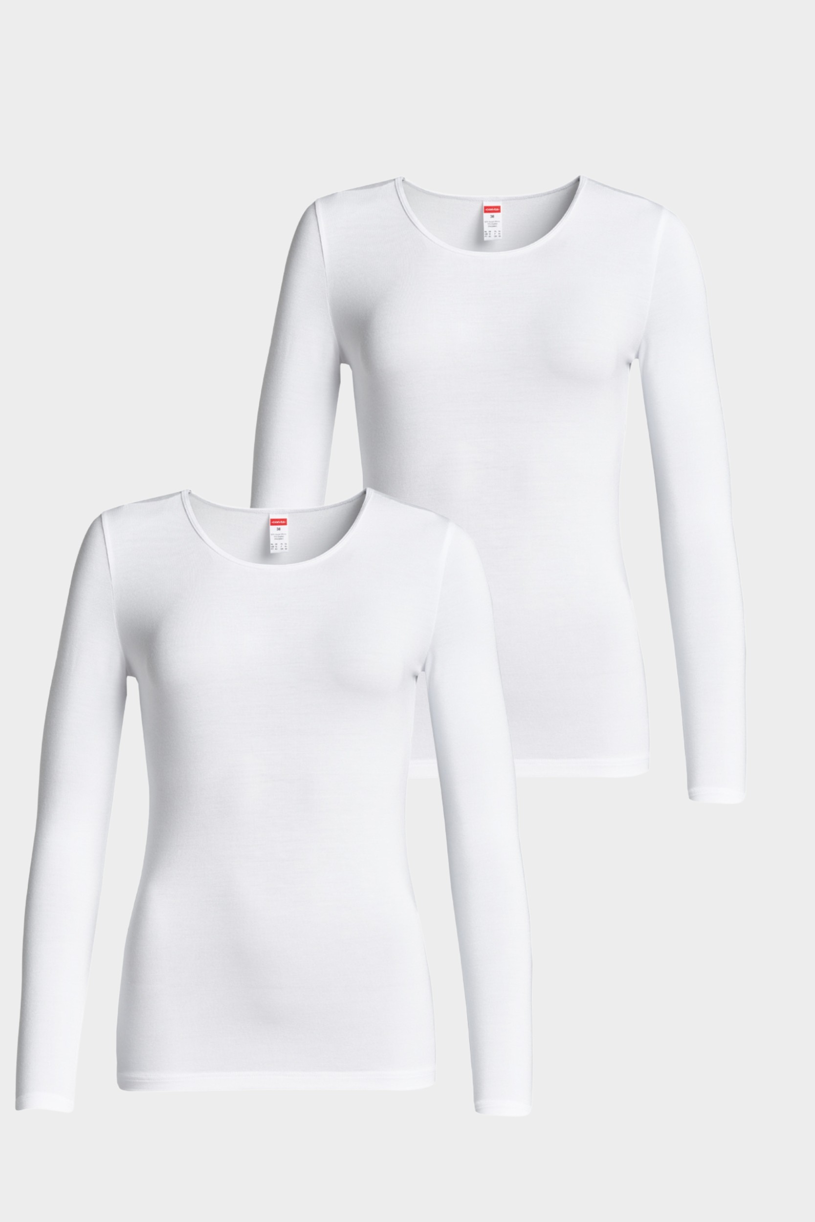 conta Damen Langarm Shirt in Farbe weiss Größe 44