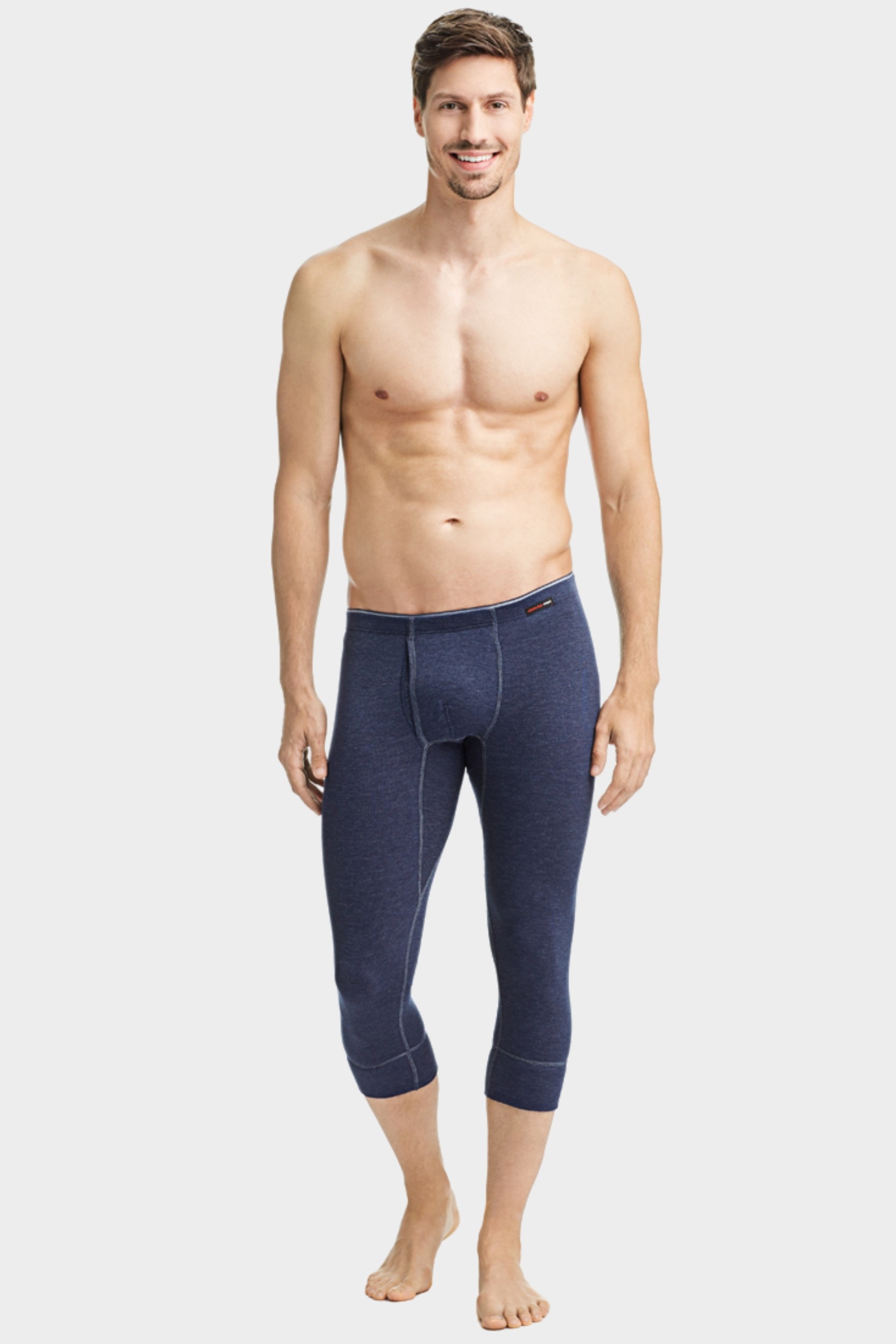conta Herren Thermo 3/4 lange Hose in Farbe marine melange Größe 10