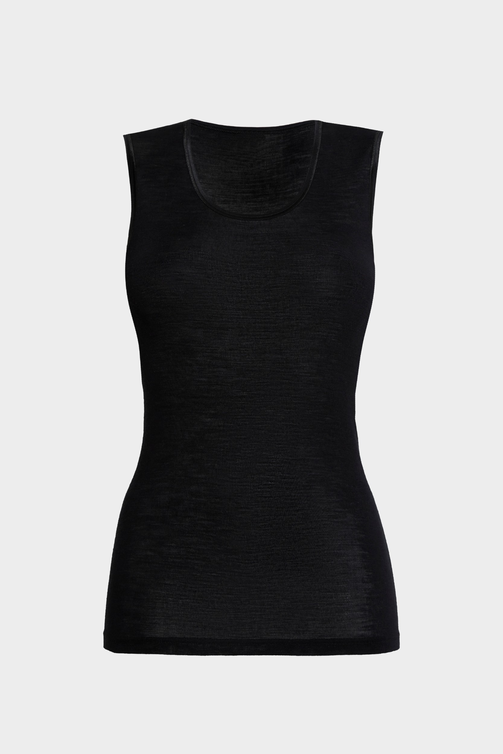 conta Damen Shirt ohne Arm Merino in Farbe schwarz Größe 42
