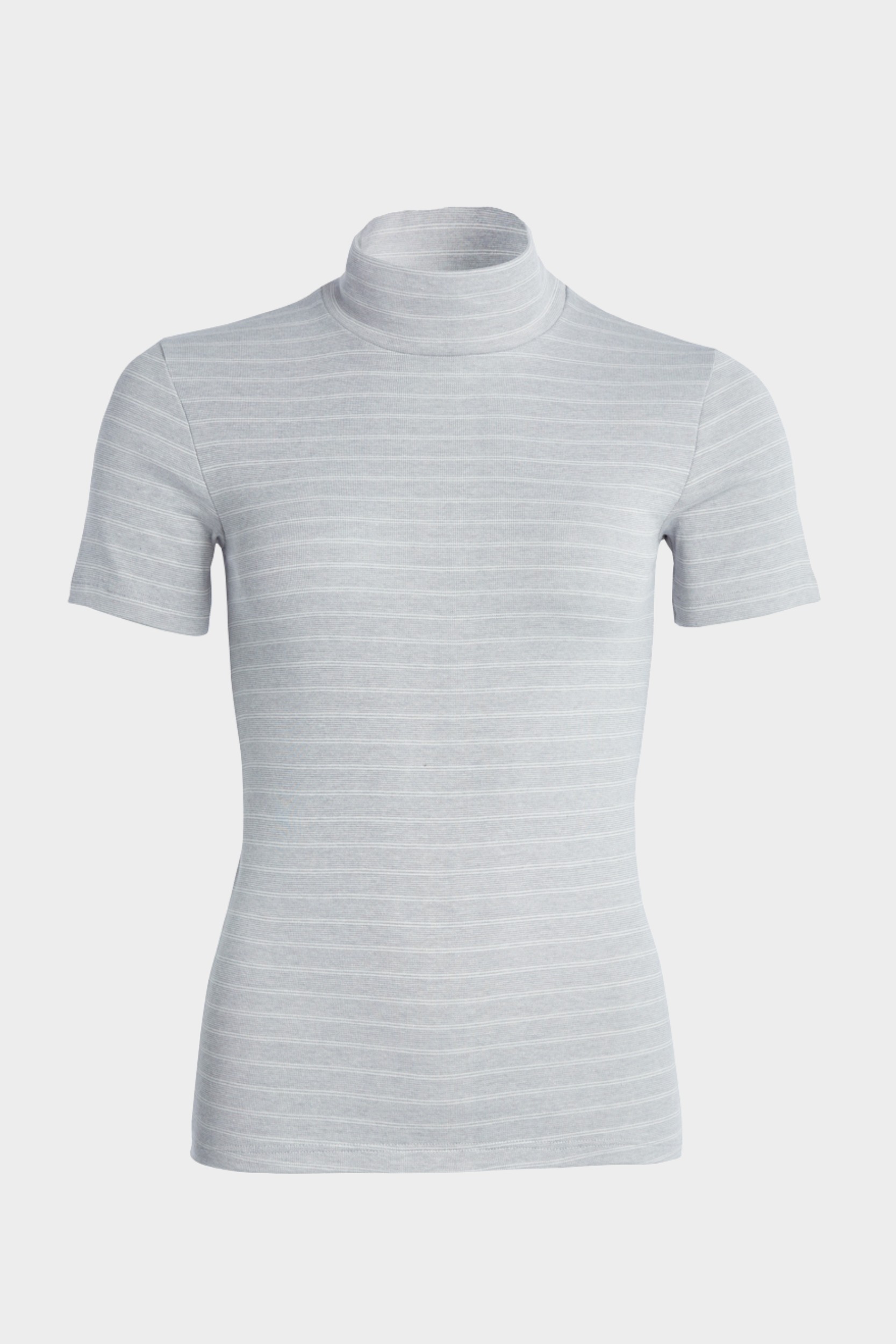 conta Damen Thermo kurzarm Shirt mit Stehkragen in Farbe sterling geringelt Größe 40