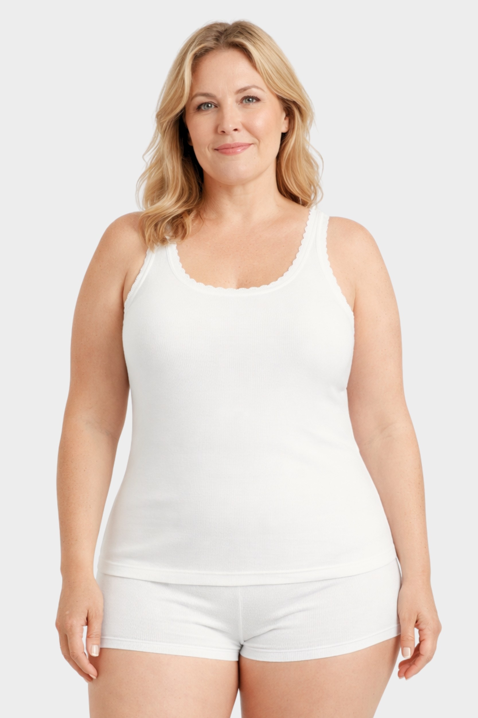 conta Damen Achselhemd in Farbe weiss Größe 54