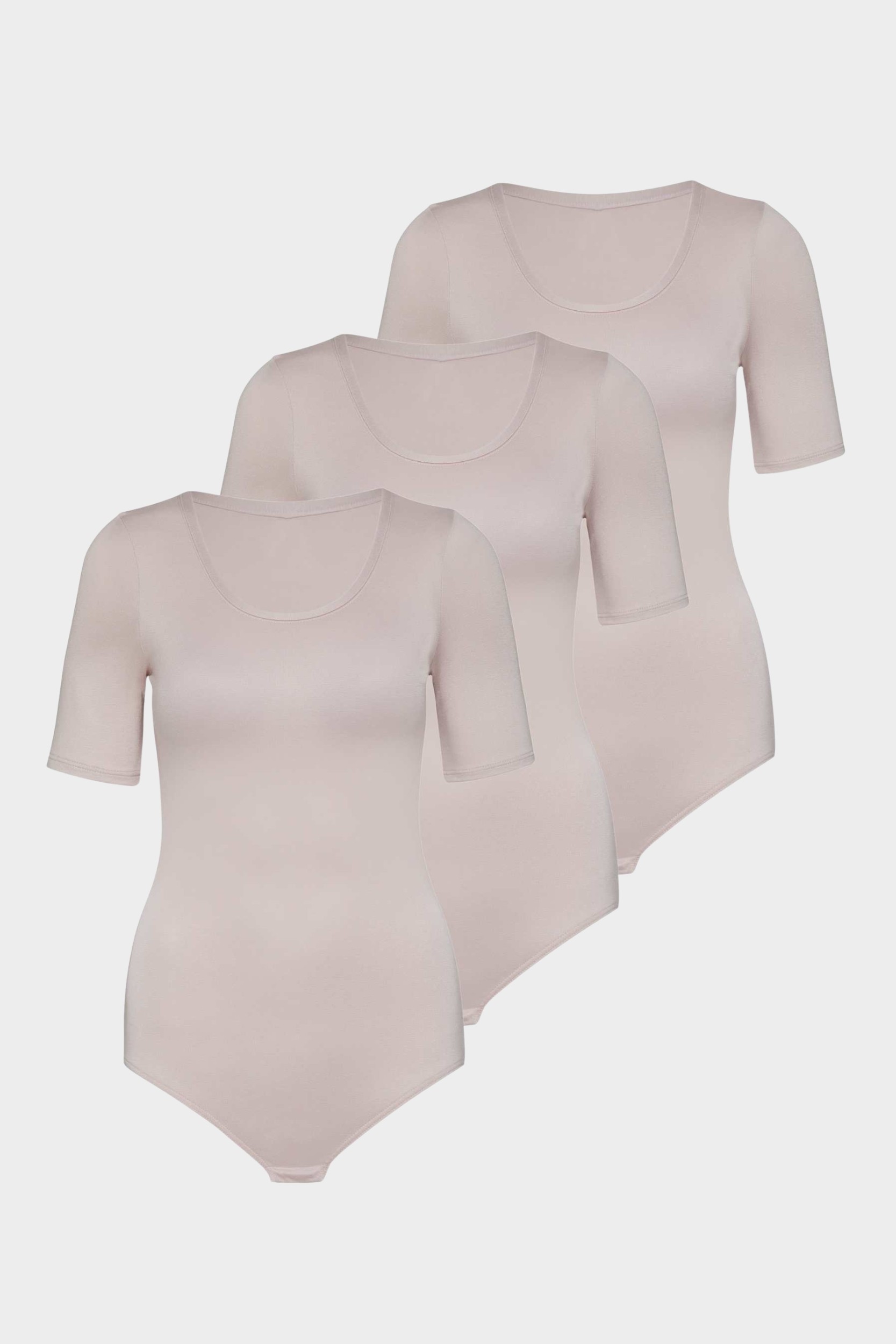 conta Damen kurzarm Body in Farbe perlmutt Größe 36