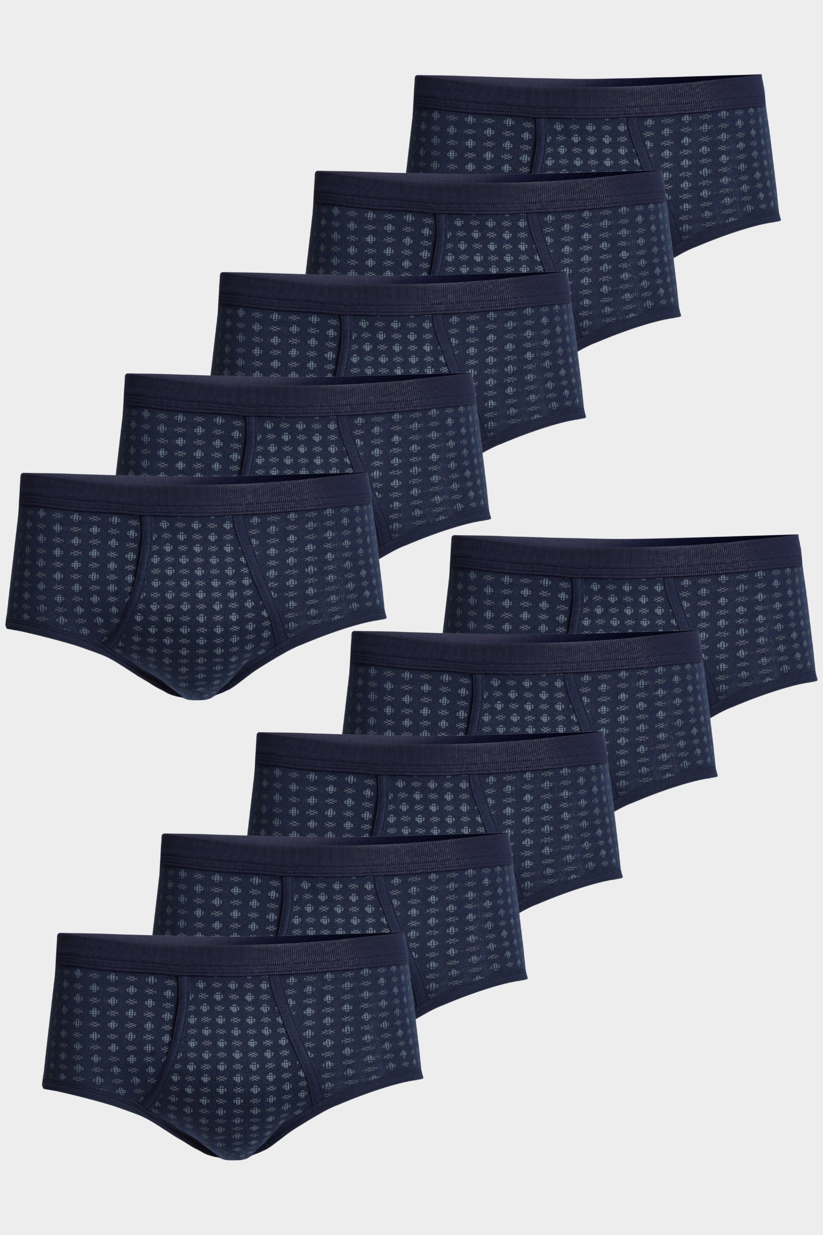 conta Herren Slip mit Eingriff in Farbe Druck marine Größe 8