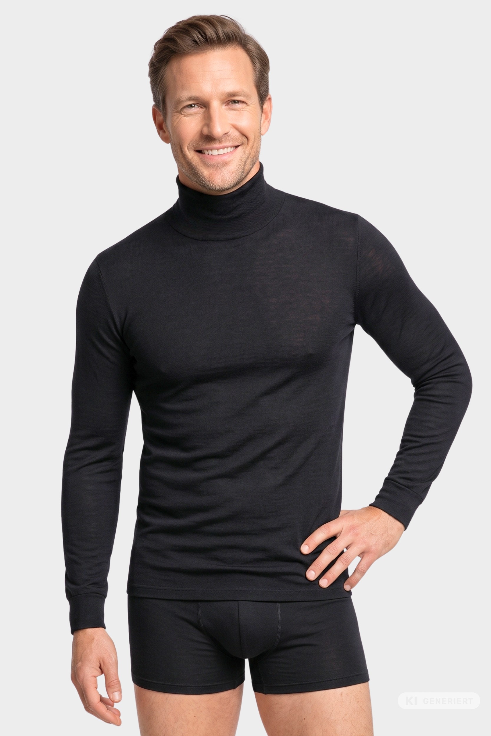 Shirt 1/1 Arm Rollkragen Merino