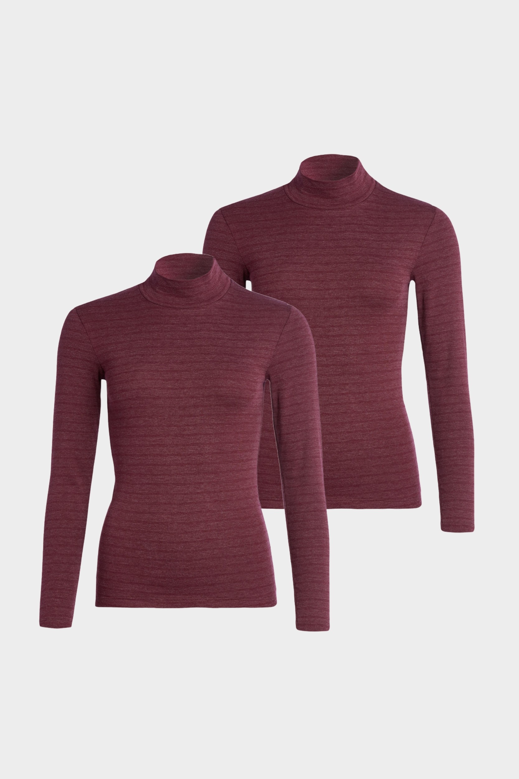 Shirt 1/1 Arm mit Stehkragen 2er Pack