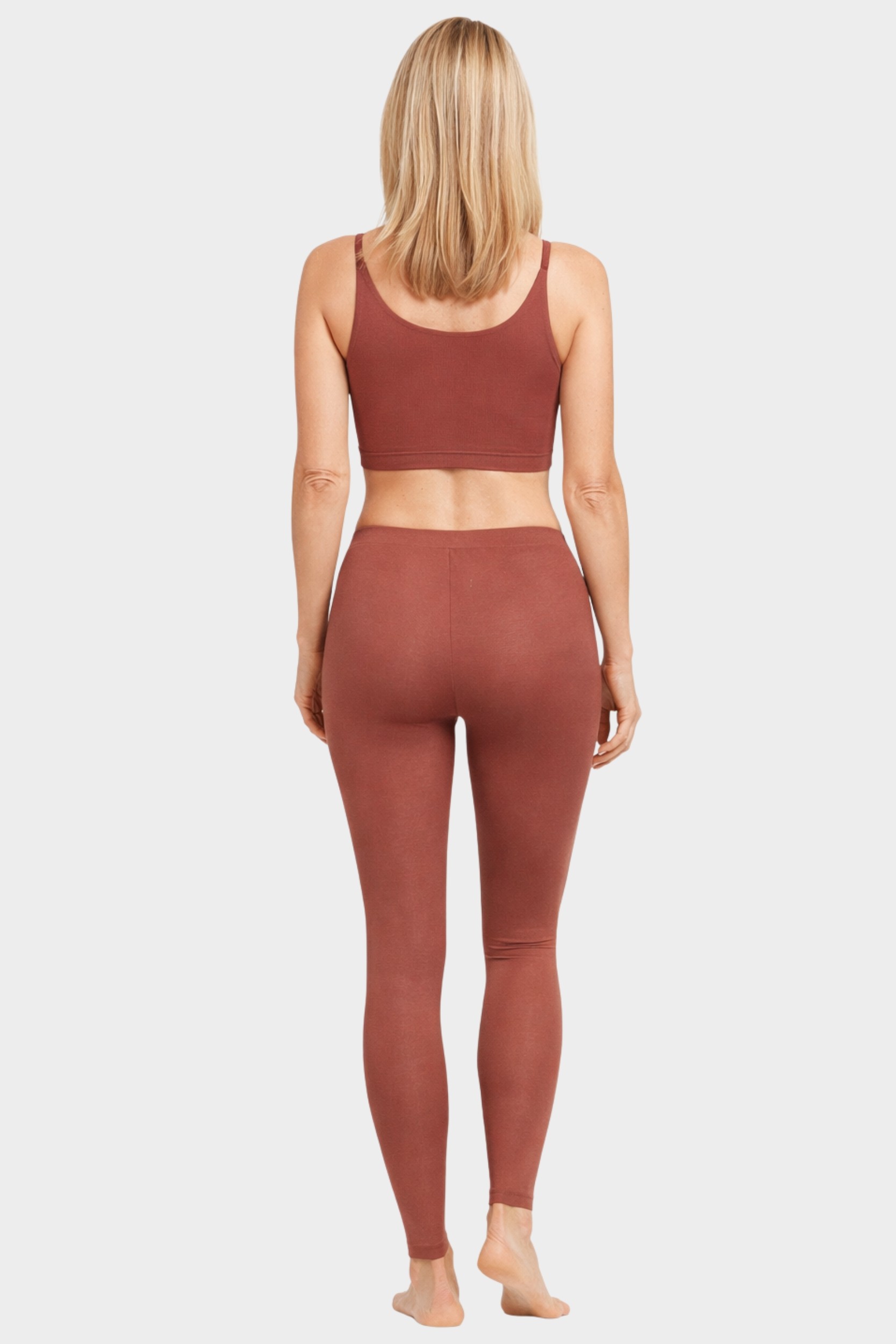 conta Damen Leggings lang in Farbe rosenholz Größe 44