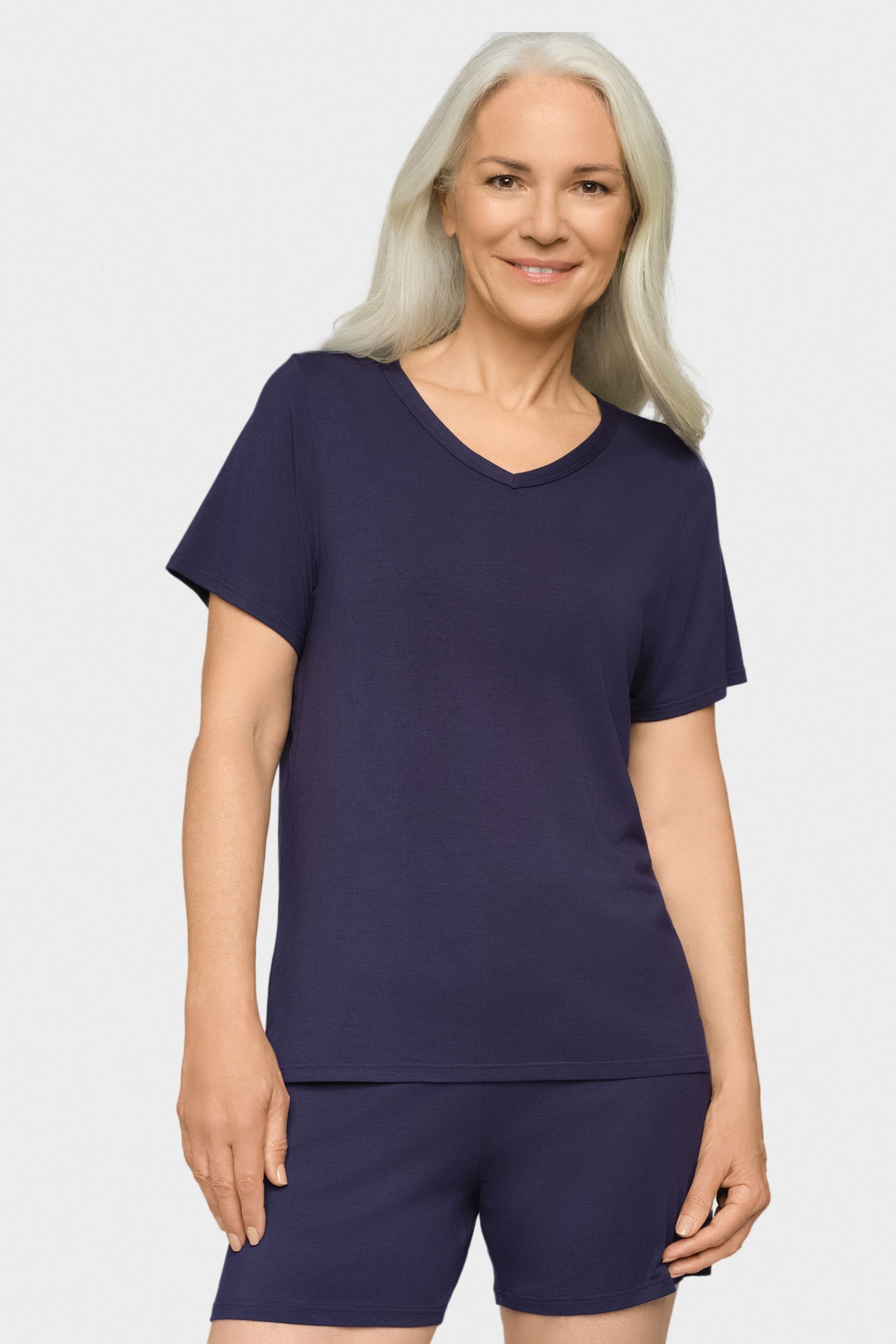 conta Damen Kurzarmshirt in Farbe marine Größe 38
