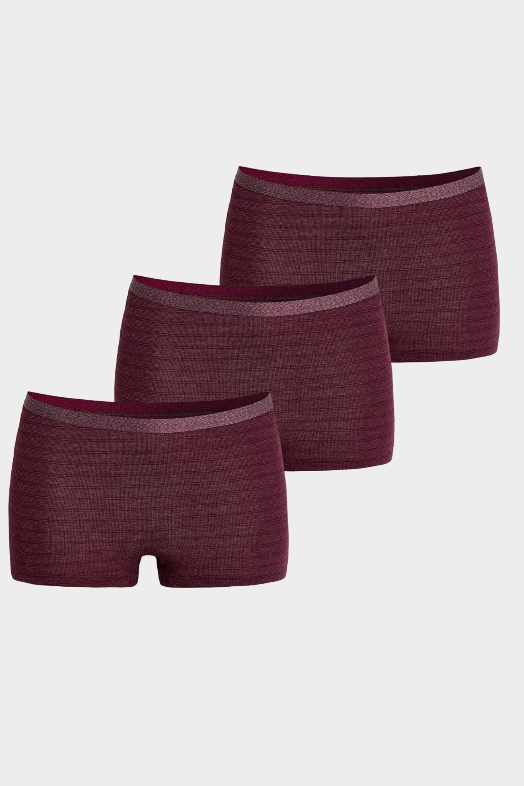conta Damen Thermo Panty 3er Pack in Farbe bordeaux geringelt Größe 42