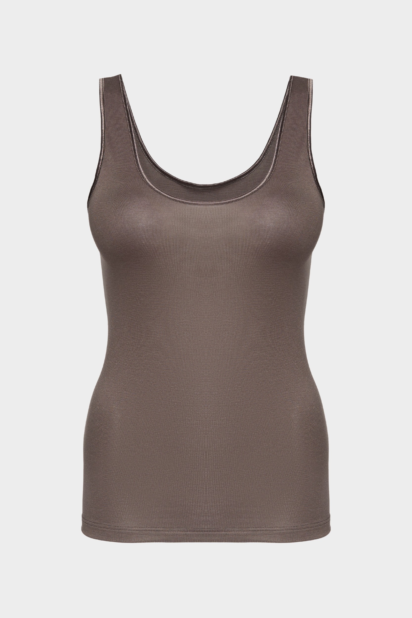 conta Damen Achselhemd mit Glanzband in Farbe mokka Größe 46