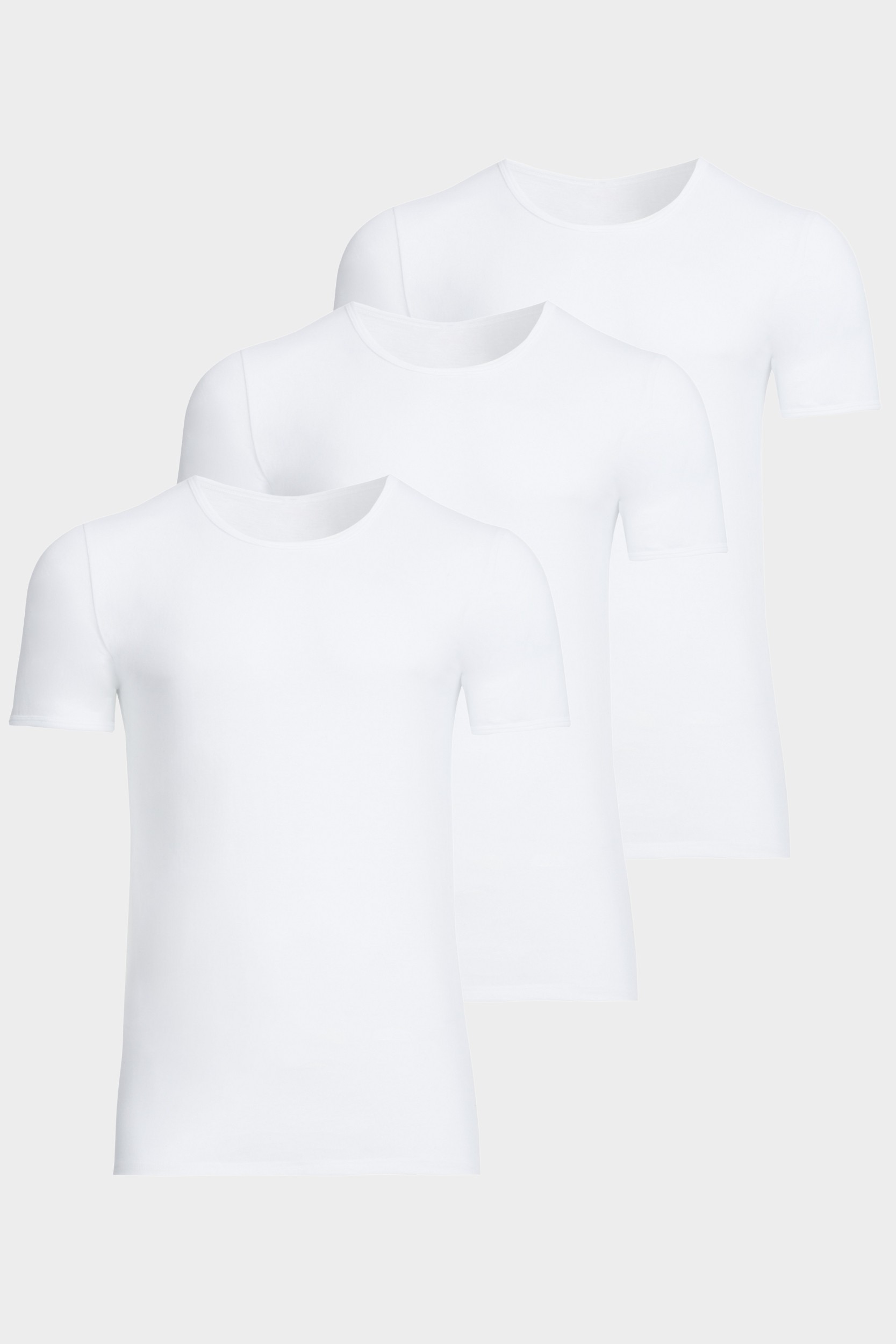 conta Herren Kurzarmshirt Rundhals in Farbe weiss Größe XXXL