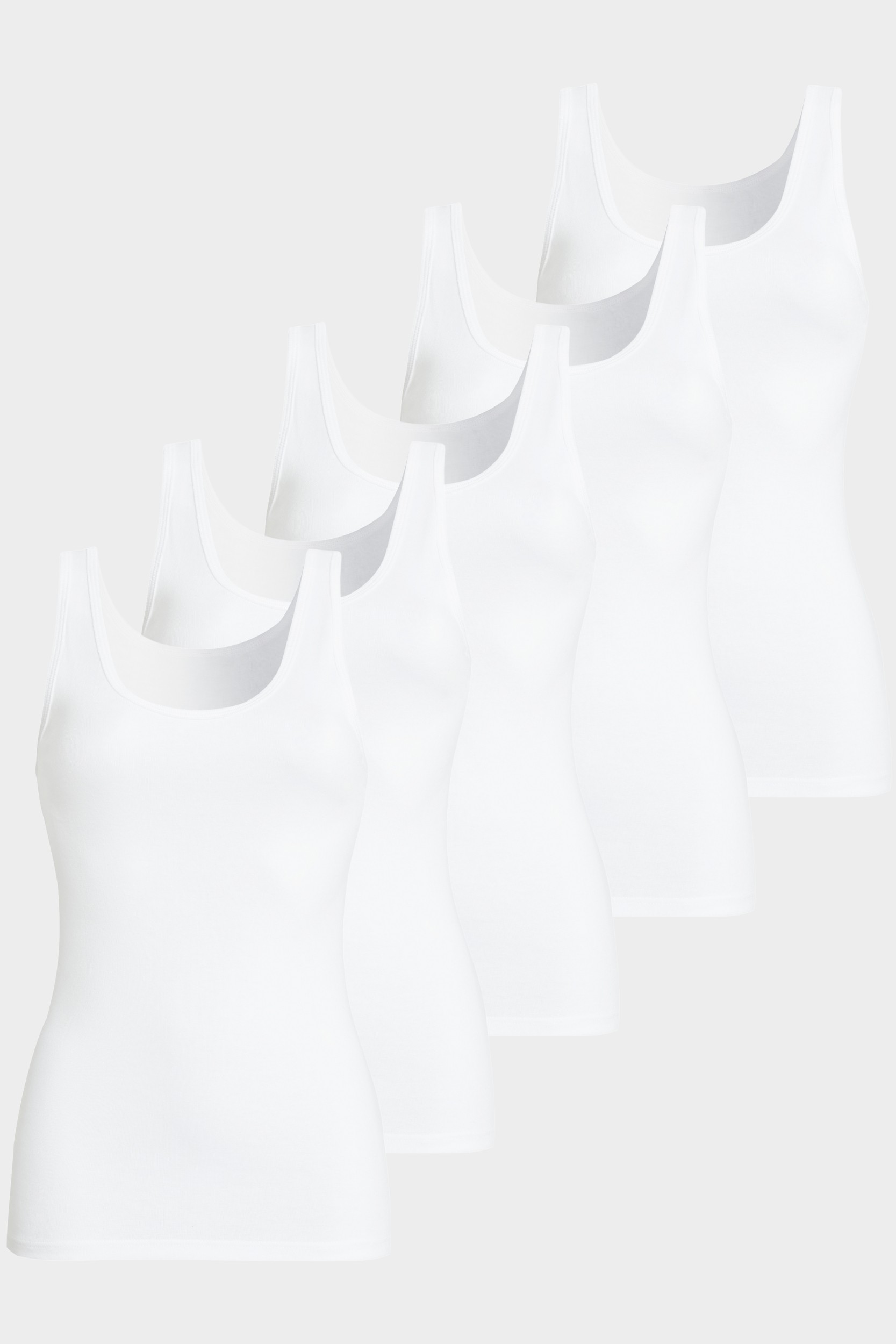 conta Damen Achselhemd 5er Pack in Farbe weiss Größe 54