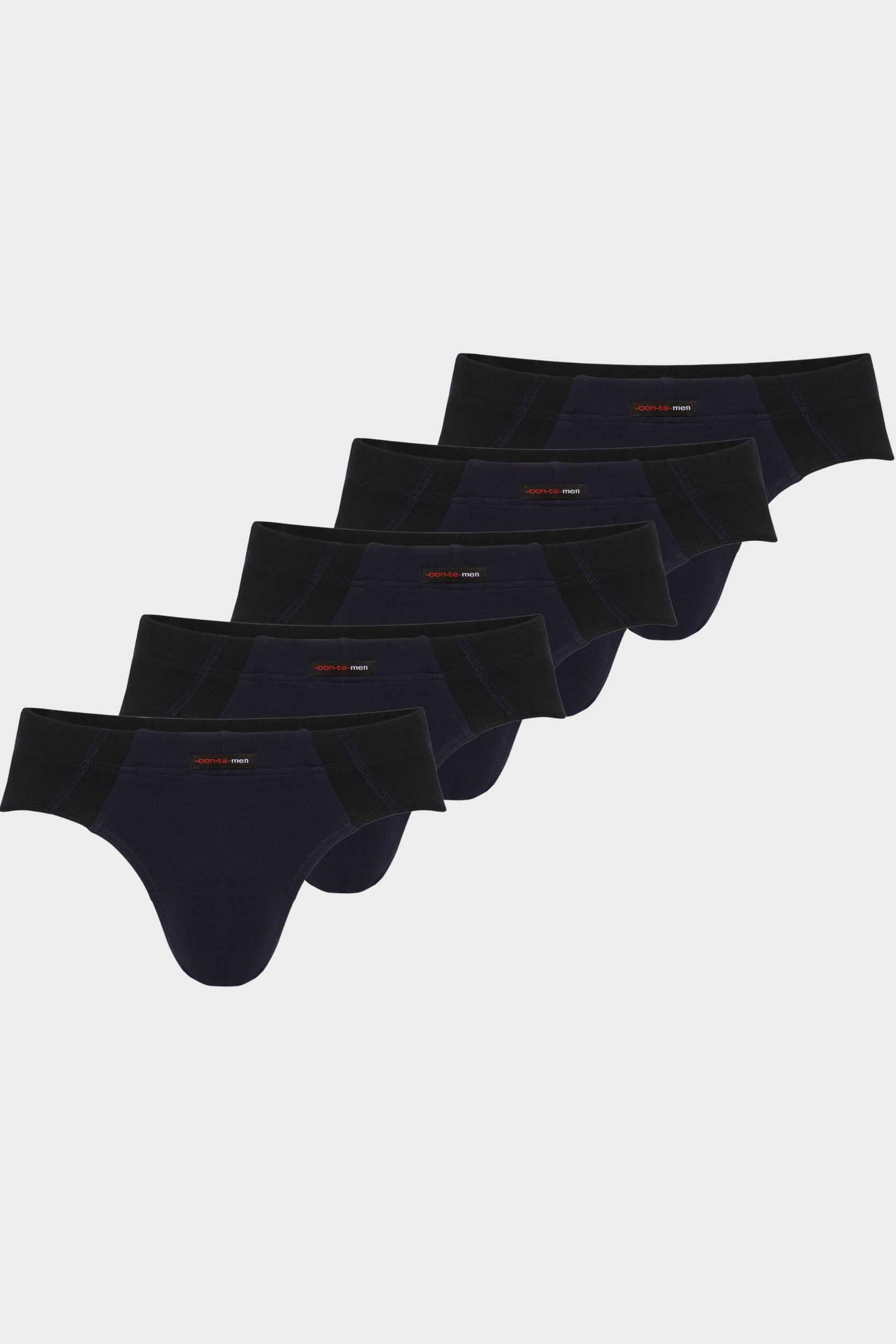 conta Herren Slip 5er Pack in Farbe marine/schwarz Größe 8