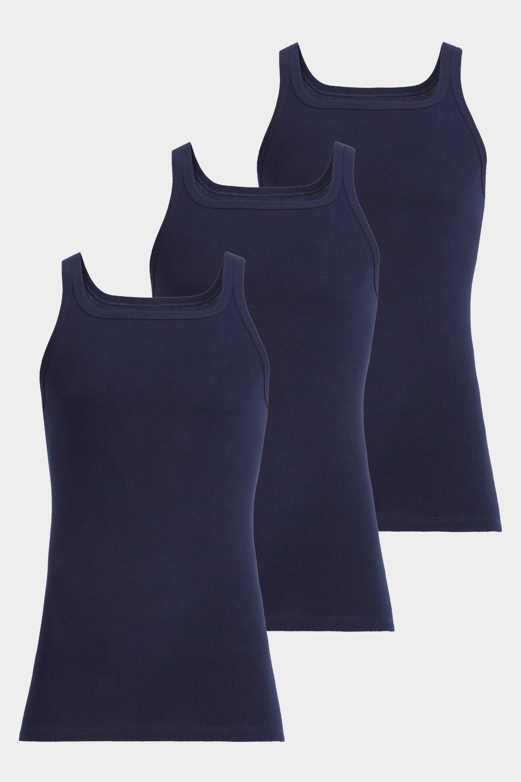 conta Herren Unterhemd 3er Pack in Farbe marine Größe 9