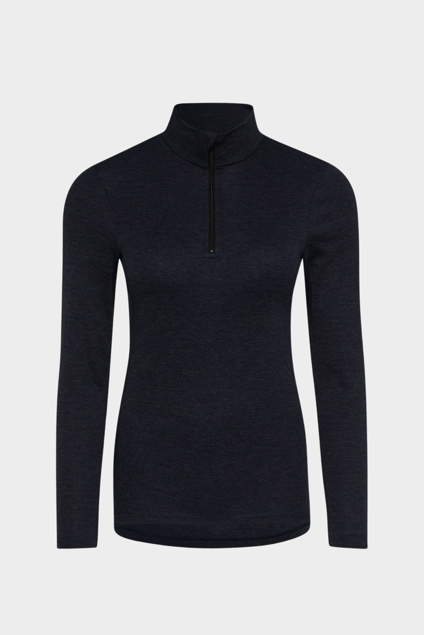 conta Damen Thermo langarm Shirt mit Zipper in Farbe marine melange Größe 42