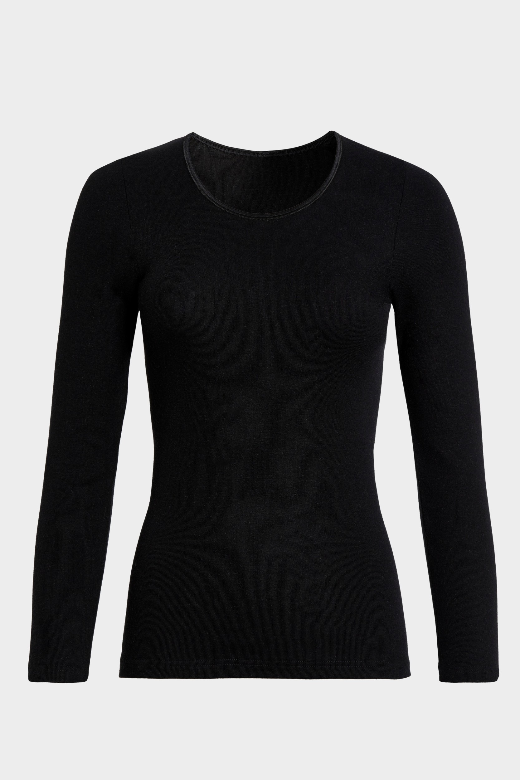 conta Damen langarm Shirt Baumwolle/Angora in Farbe schwarz Größe 38