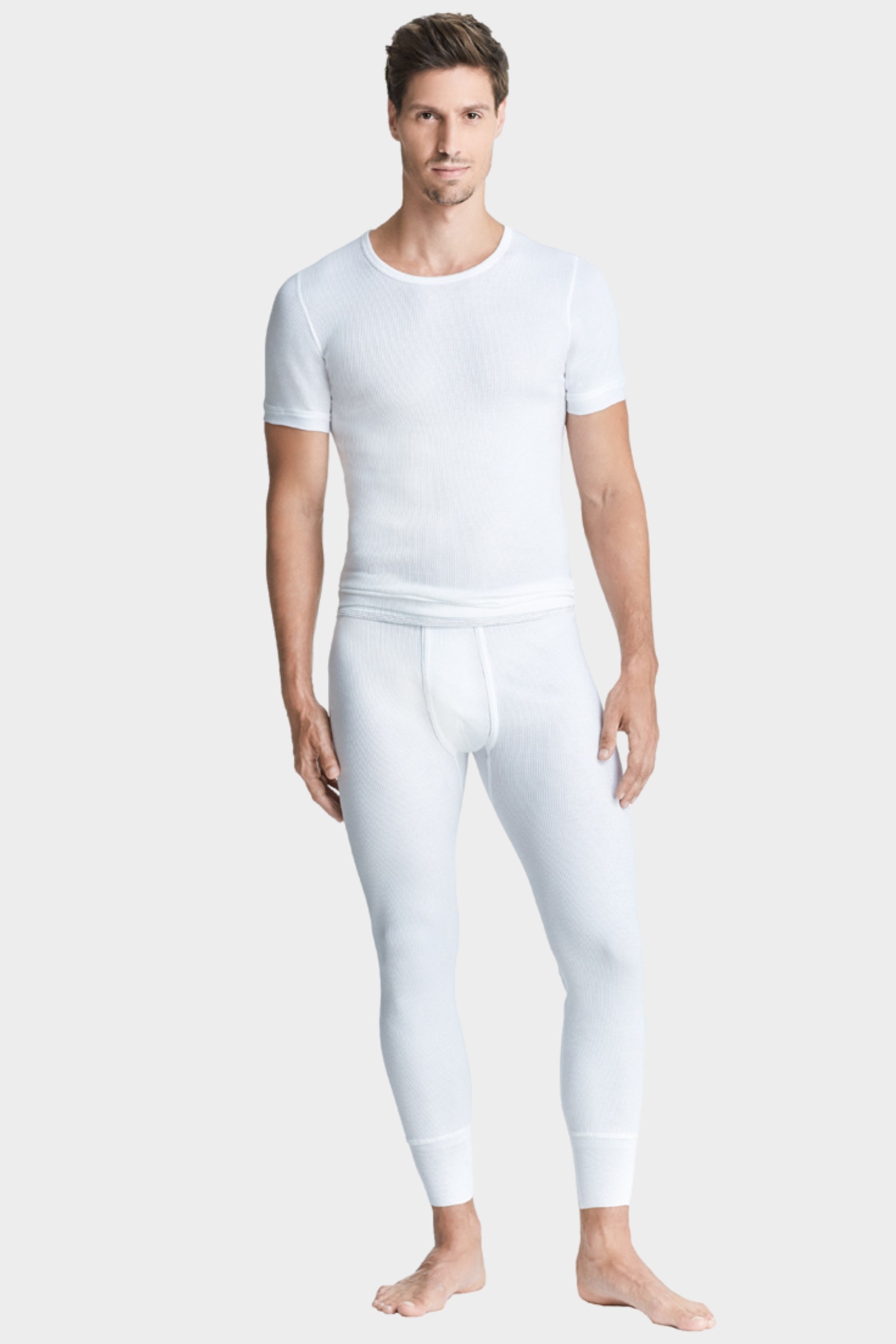 conta Herren Hose lang mit Eingriff in Farbe weiss Größe 7