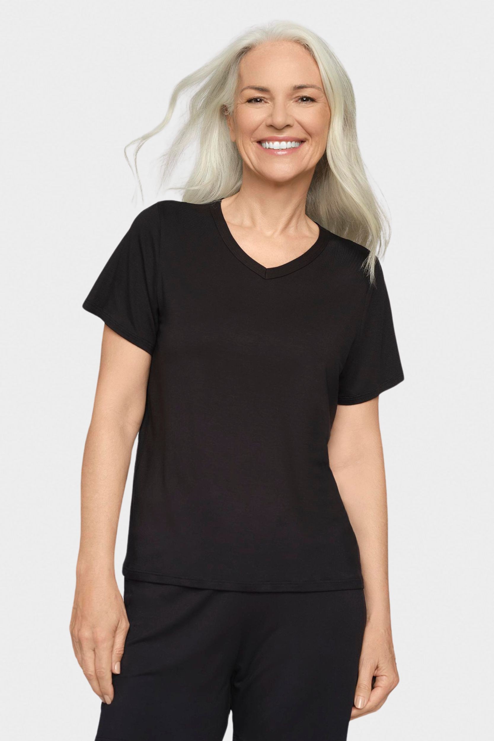 conta Damen Kurzarmshirt in Farbe schwarz Größe 38