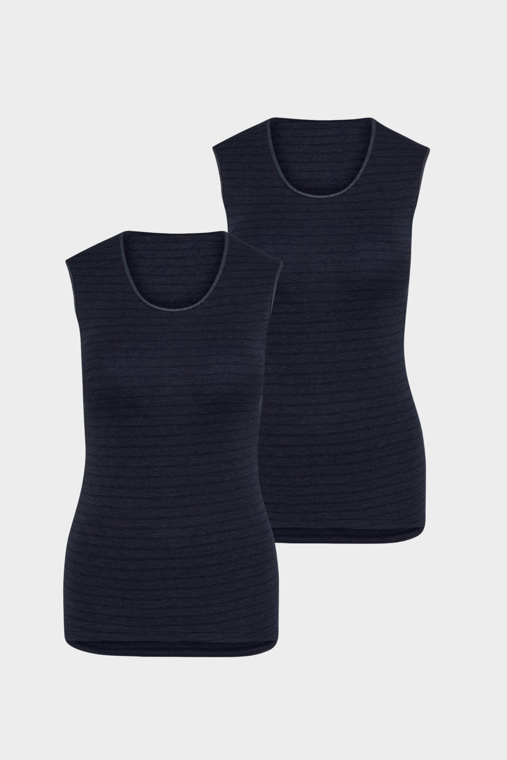 conta Damen Thermo Unterhemd 2er Pack in Farbe marine geringelt Größe 36