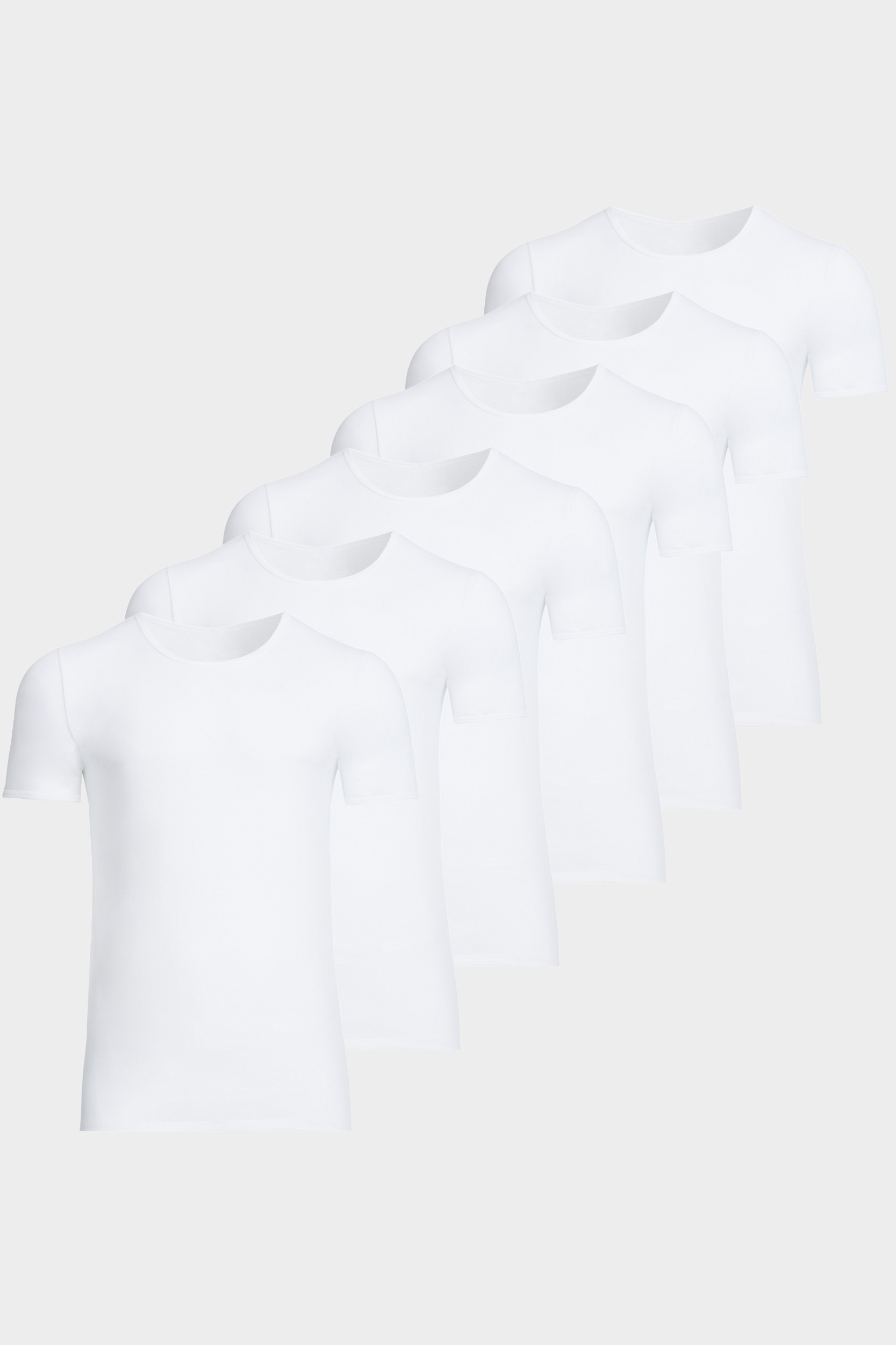 conta Herren Kurzarmshirt Rundhals in Farbe weiss Größe XL