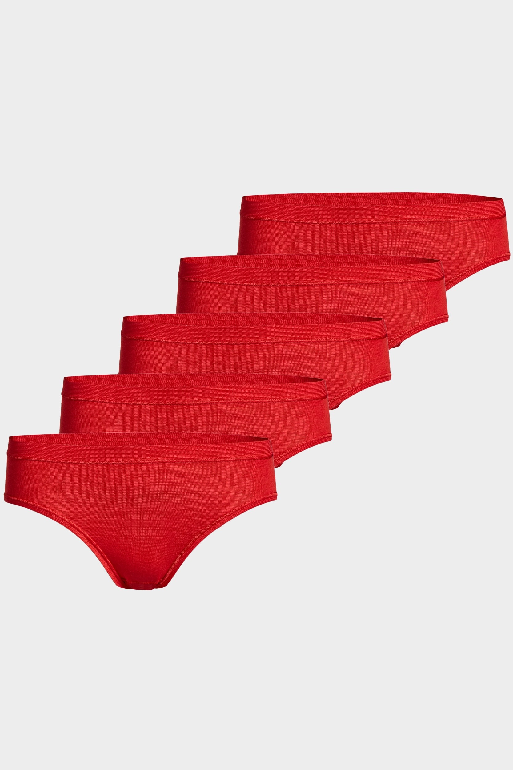 conta Damen Slip Midi 5er Pack in Farbe rot Größe 54