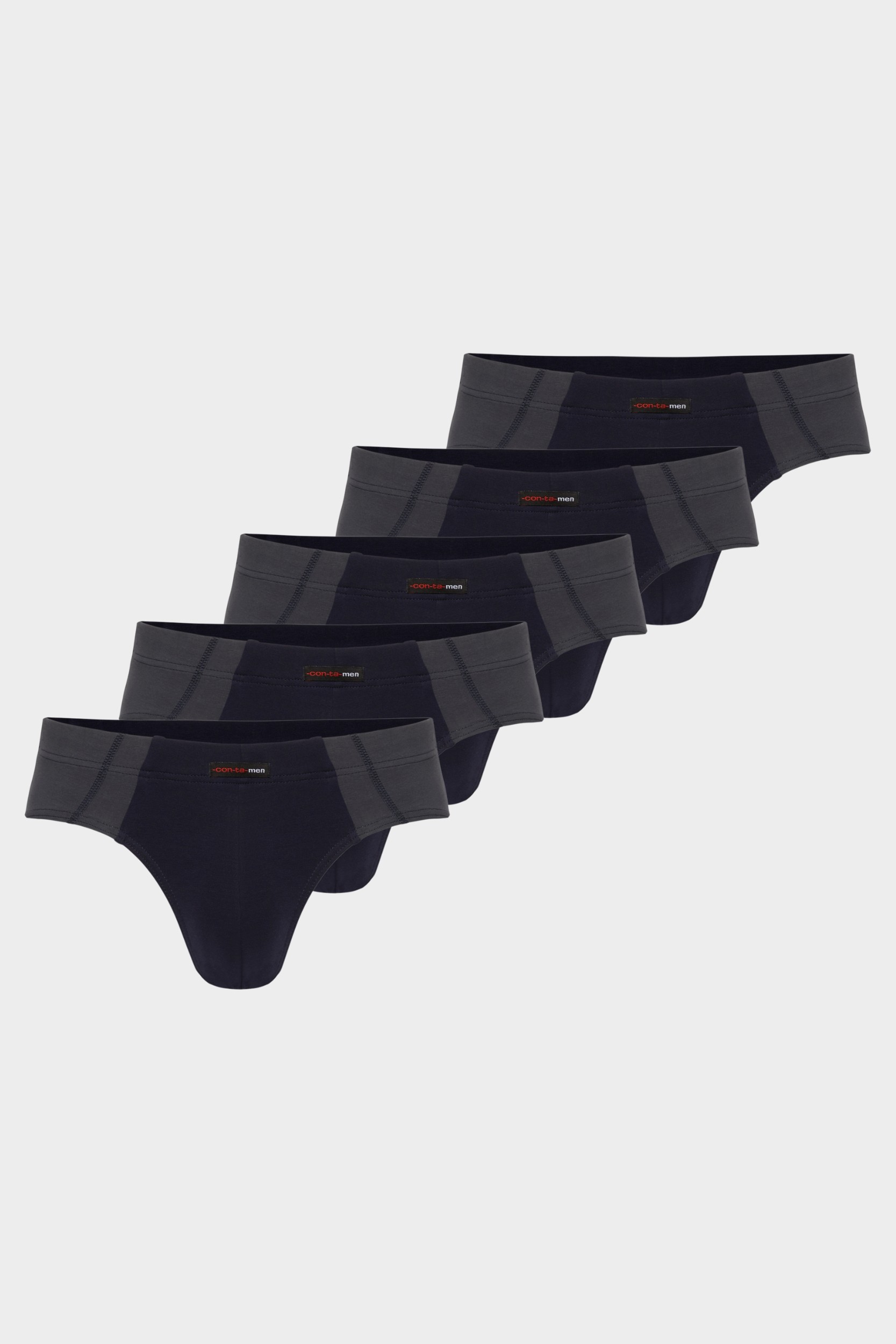 conta Herren Slip 5er Pack in Farbe marine/graphit Größe 9