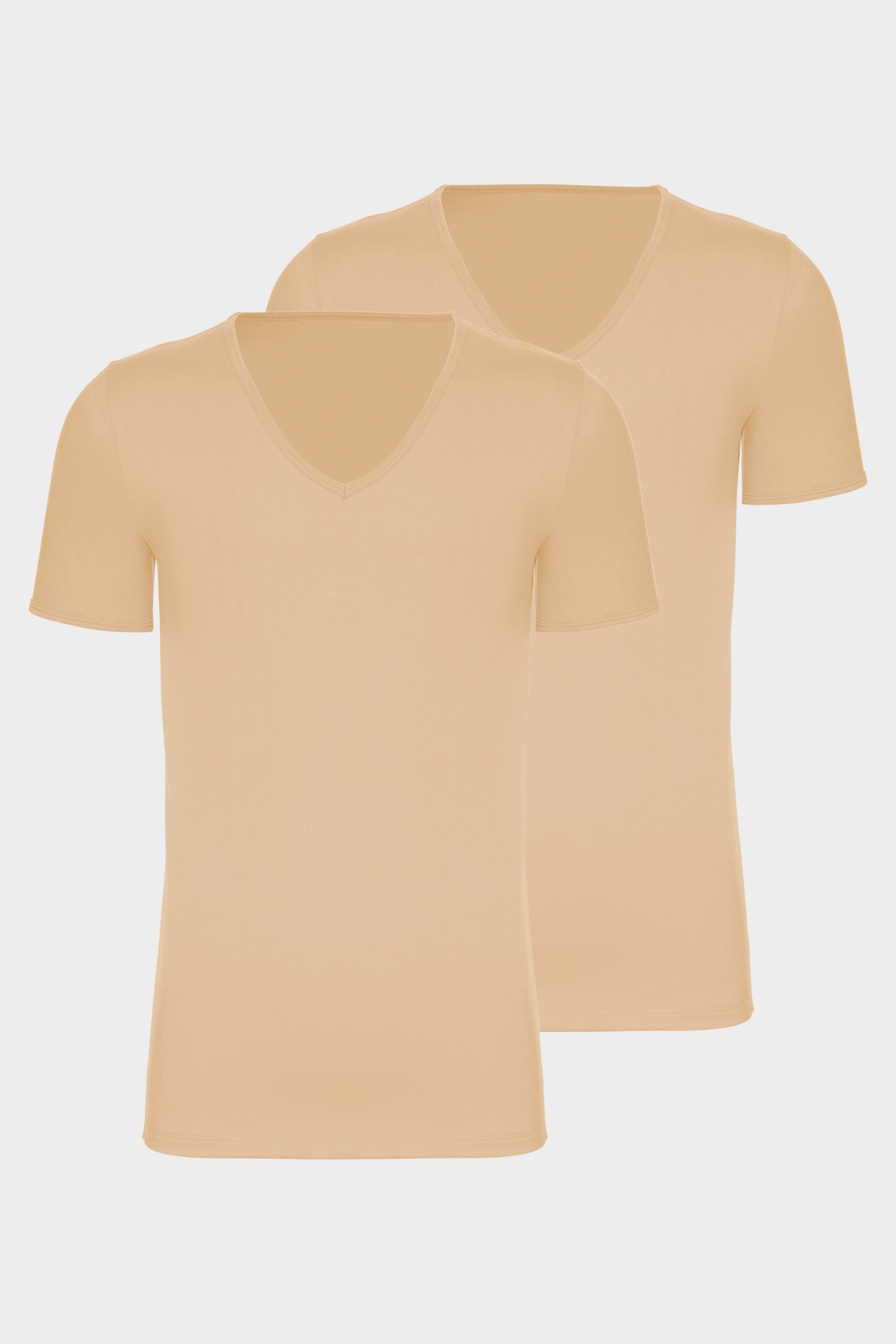 conta Herren Kurzarmshirt V-Ausschnitt 2er Pack in Farbe ton Größe XL