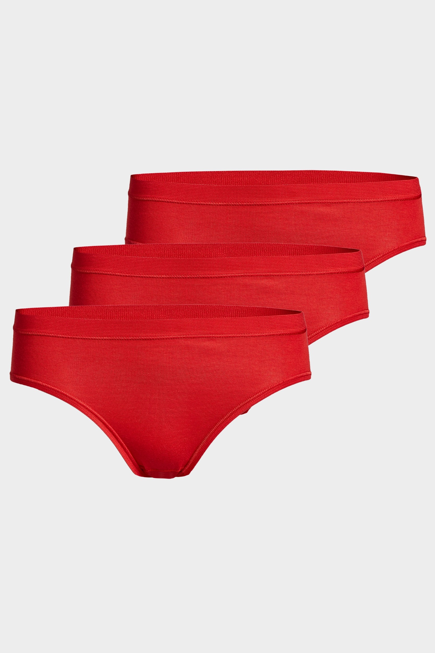 conta Damen Slip Midi 3er Pack in Farbe rot Größe 54