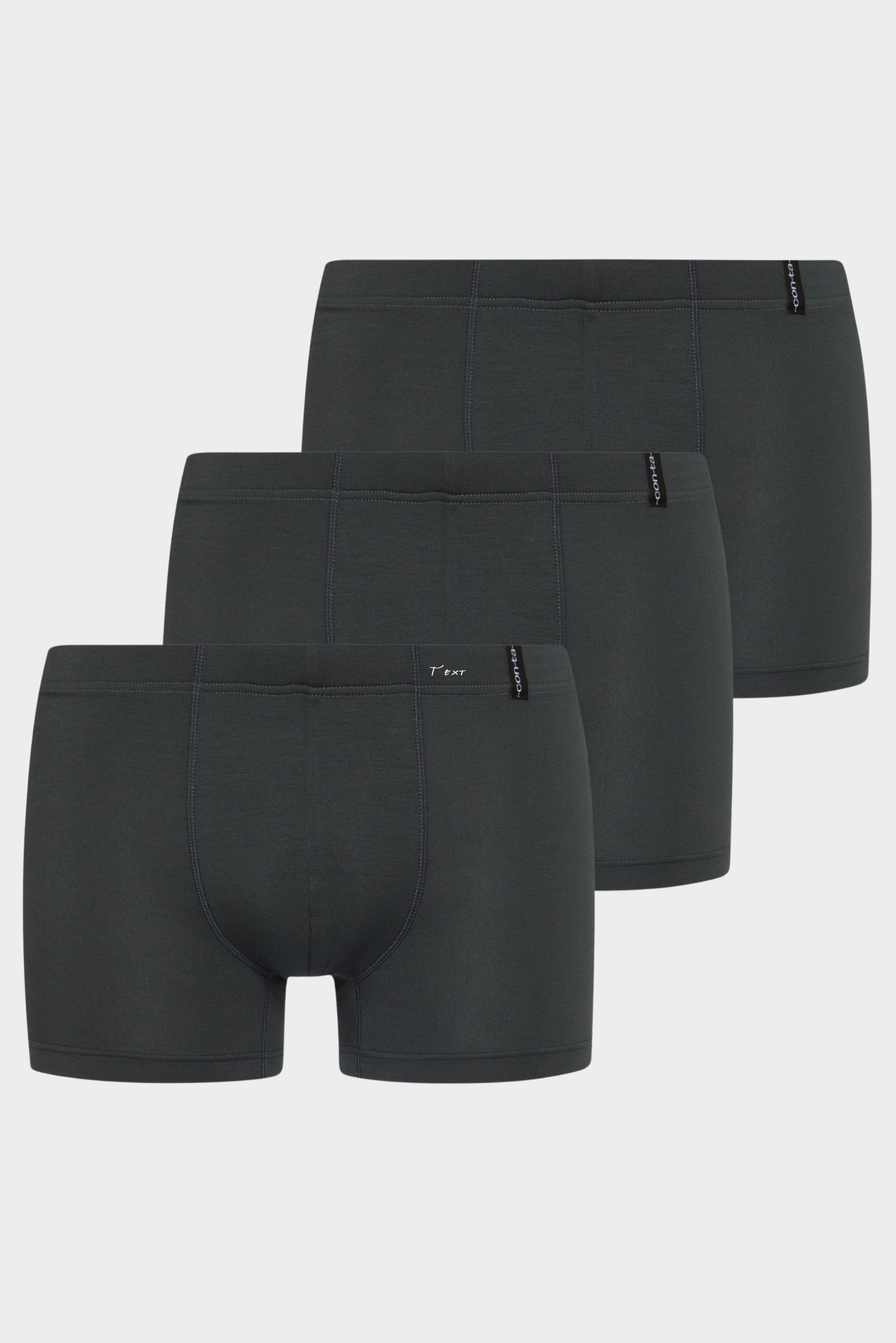 conta Herren Pant 3er Pack in Farbe graphit Größe 8
