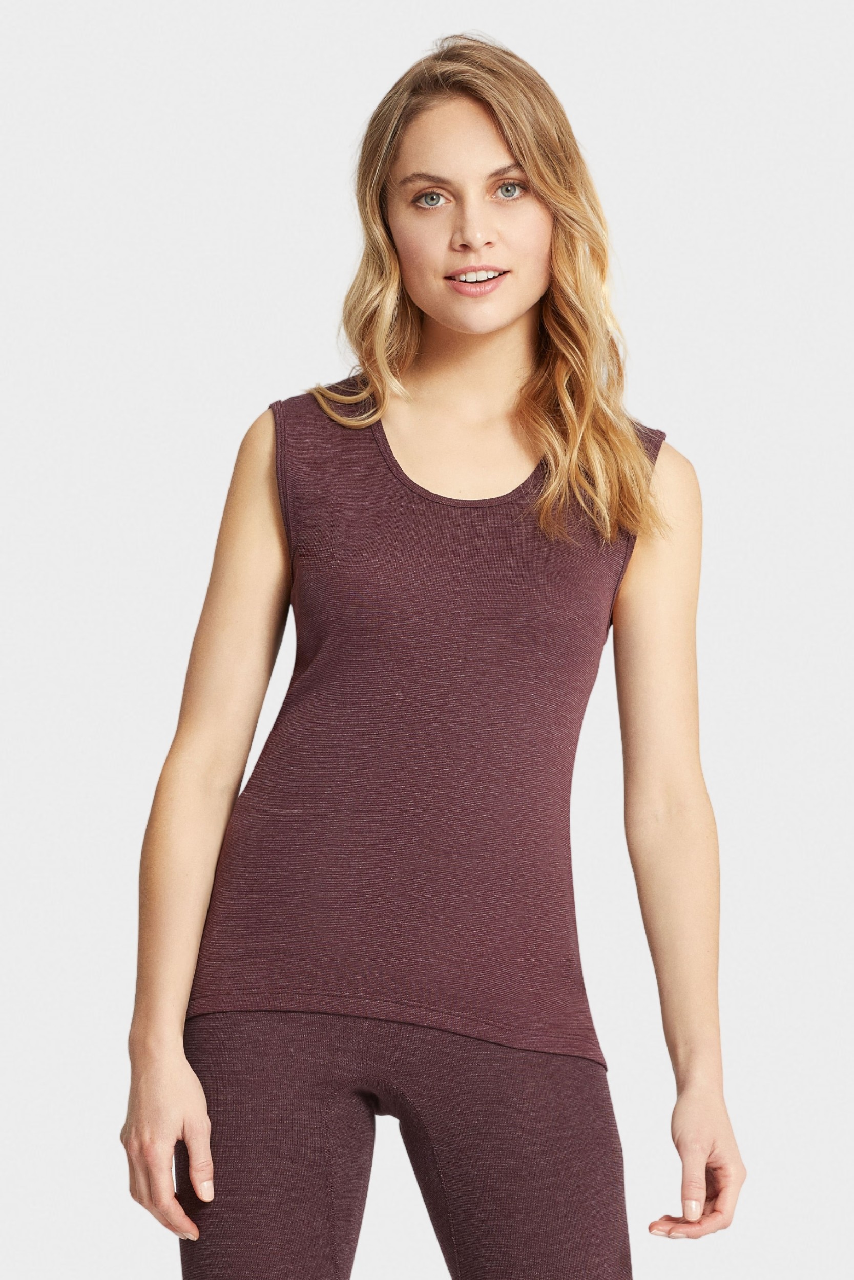 conta Damen Thermo Unterhemd in Farbe burgund melange Größe 40
