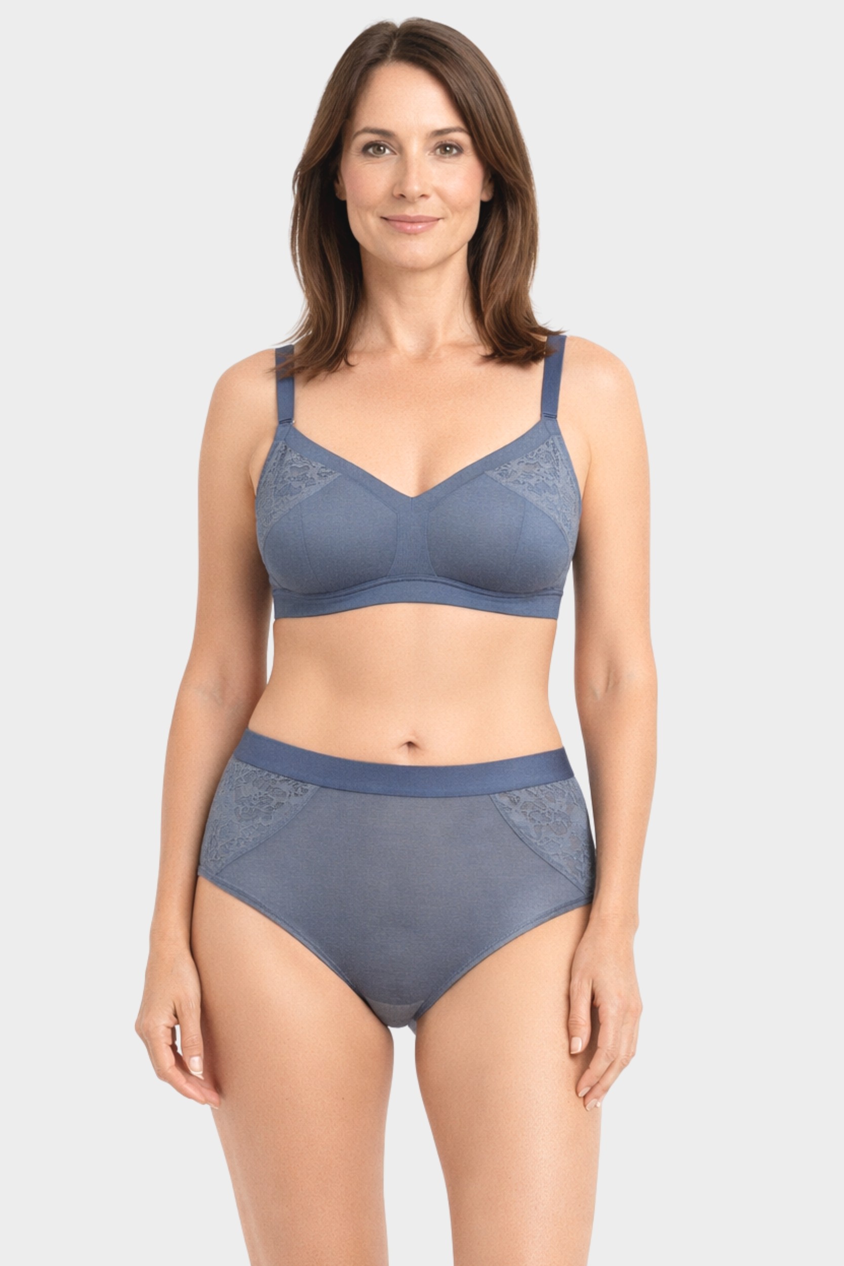 conta Damen Taillenslip mit Spitze in Farbe blue Größe 36