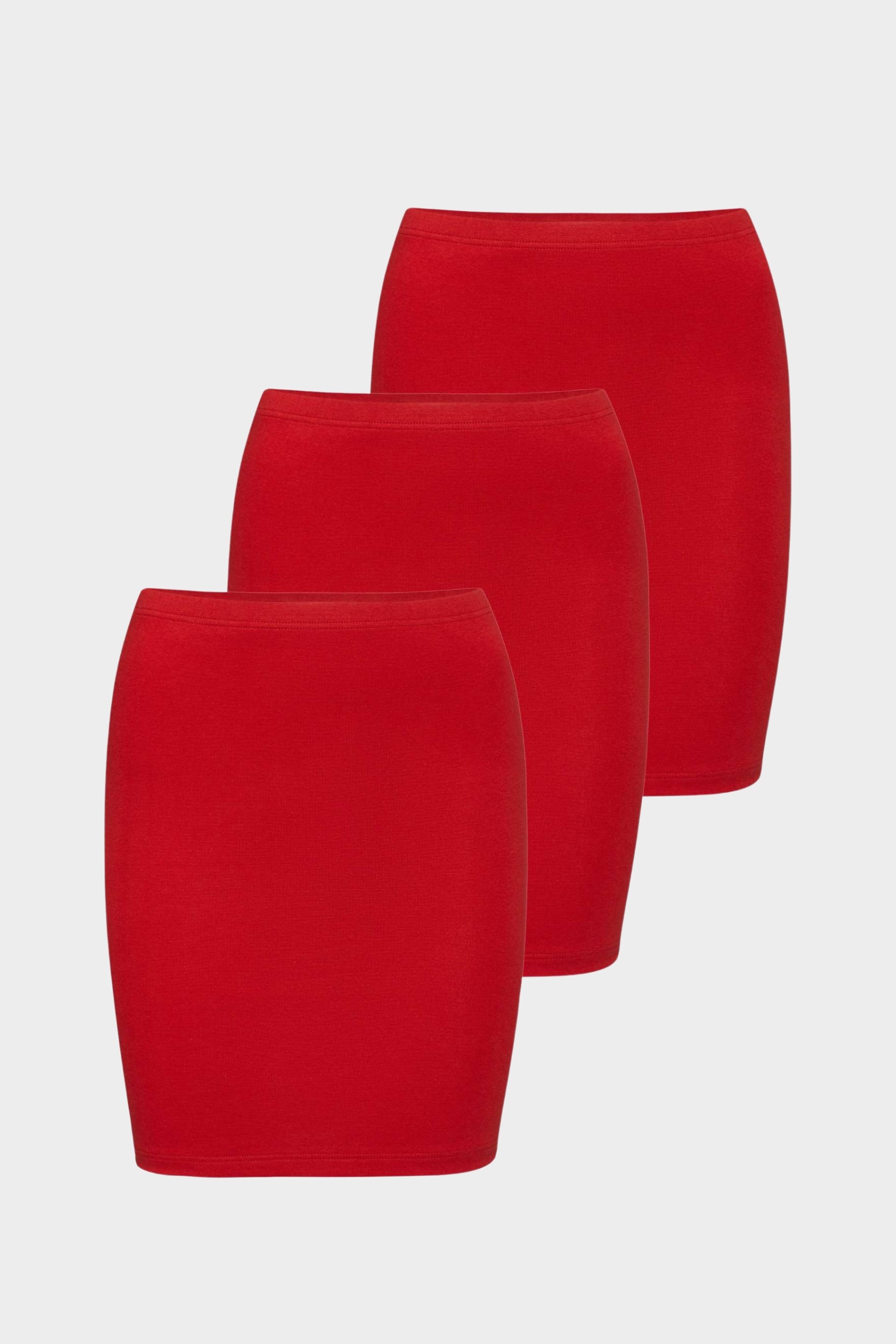 conta Damen Shirtverlängerung 3er Pack in Farbe rot Größe L