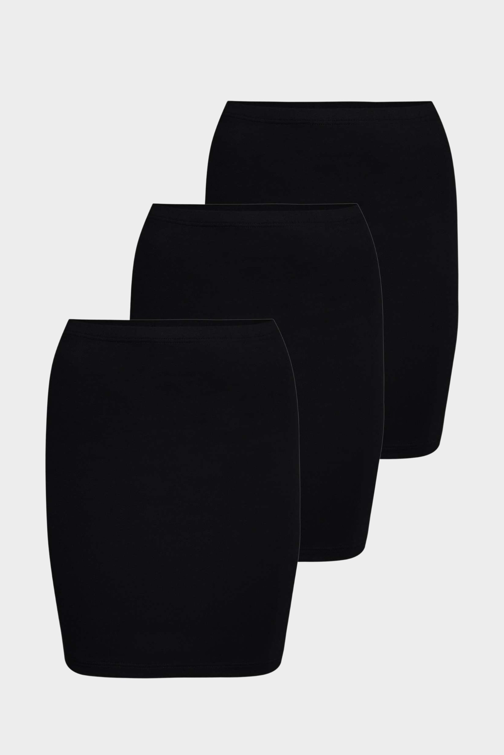 conta Damen Shirtverlängerung 3er Pack in Farbe schwarz Größe L