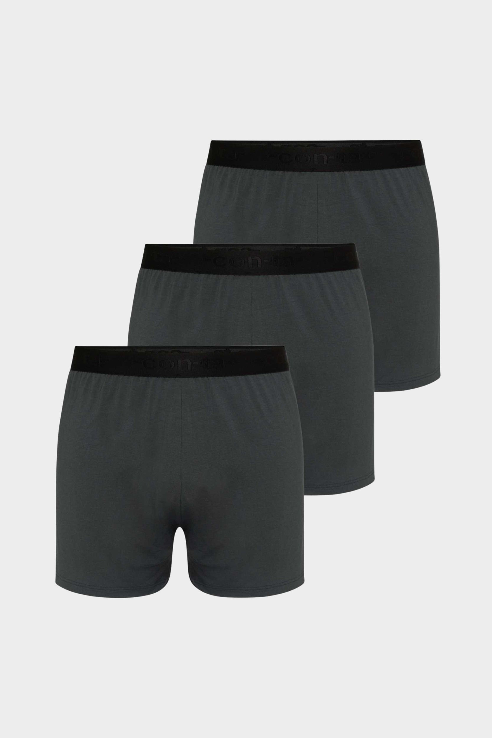 conta Herren Boxershort 3er Pack in Farbe graphit Größe 6