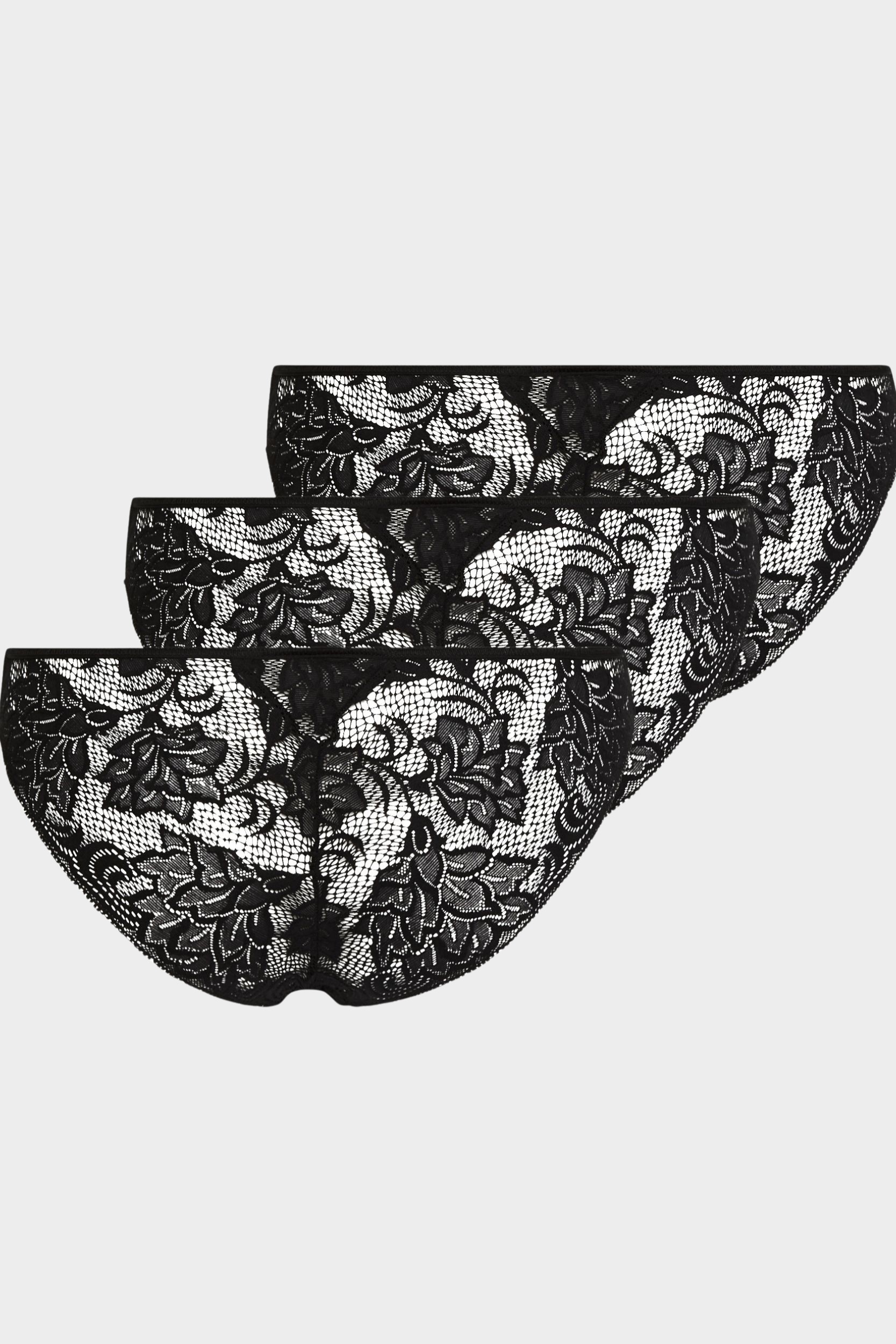 conta Damen Brazil Slip 3er Pack in Farbe schwarz Größe 40