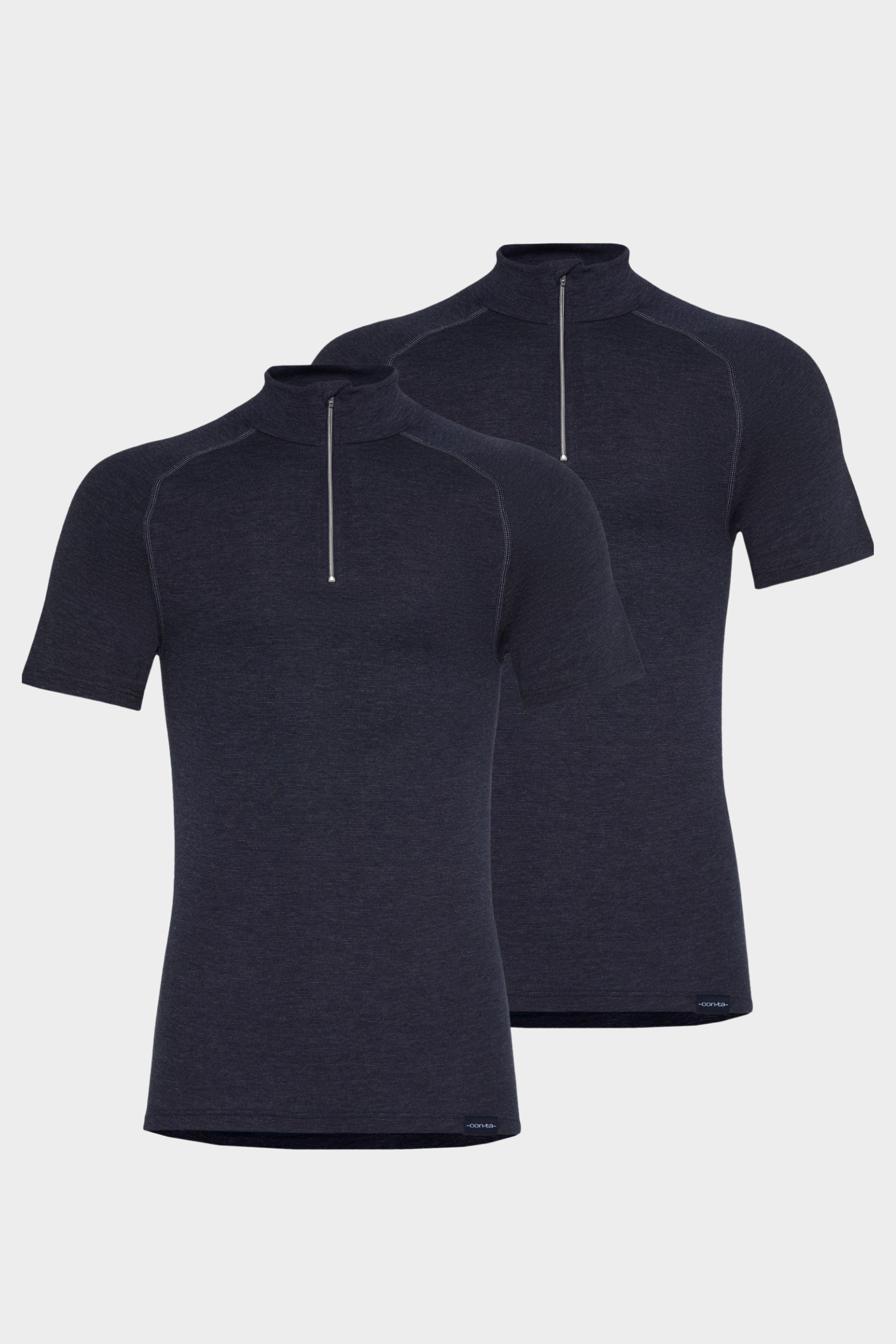 Thermo kurzarm Shirt mit Zipper 2er Pack