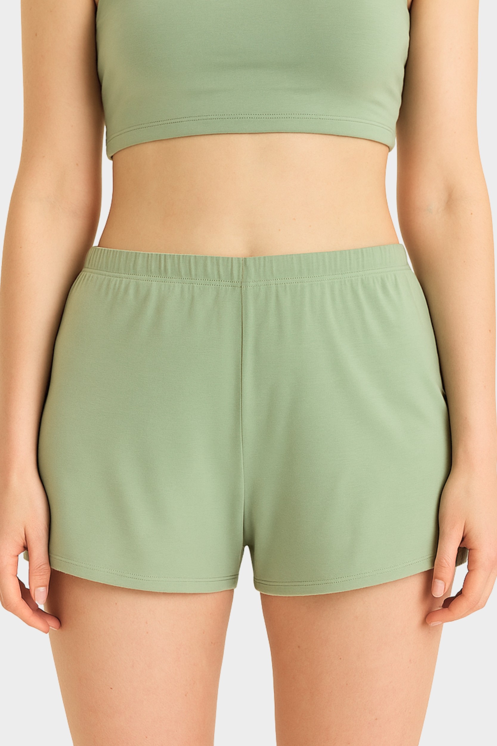 conta Damen Hose kurz in Farbe lindgrün Größe 38