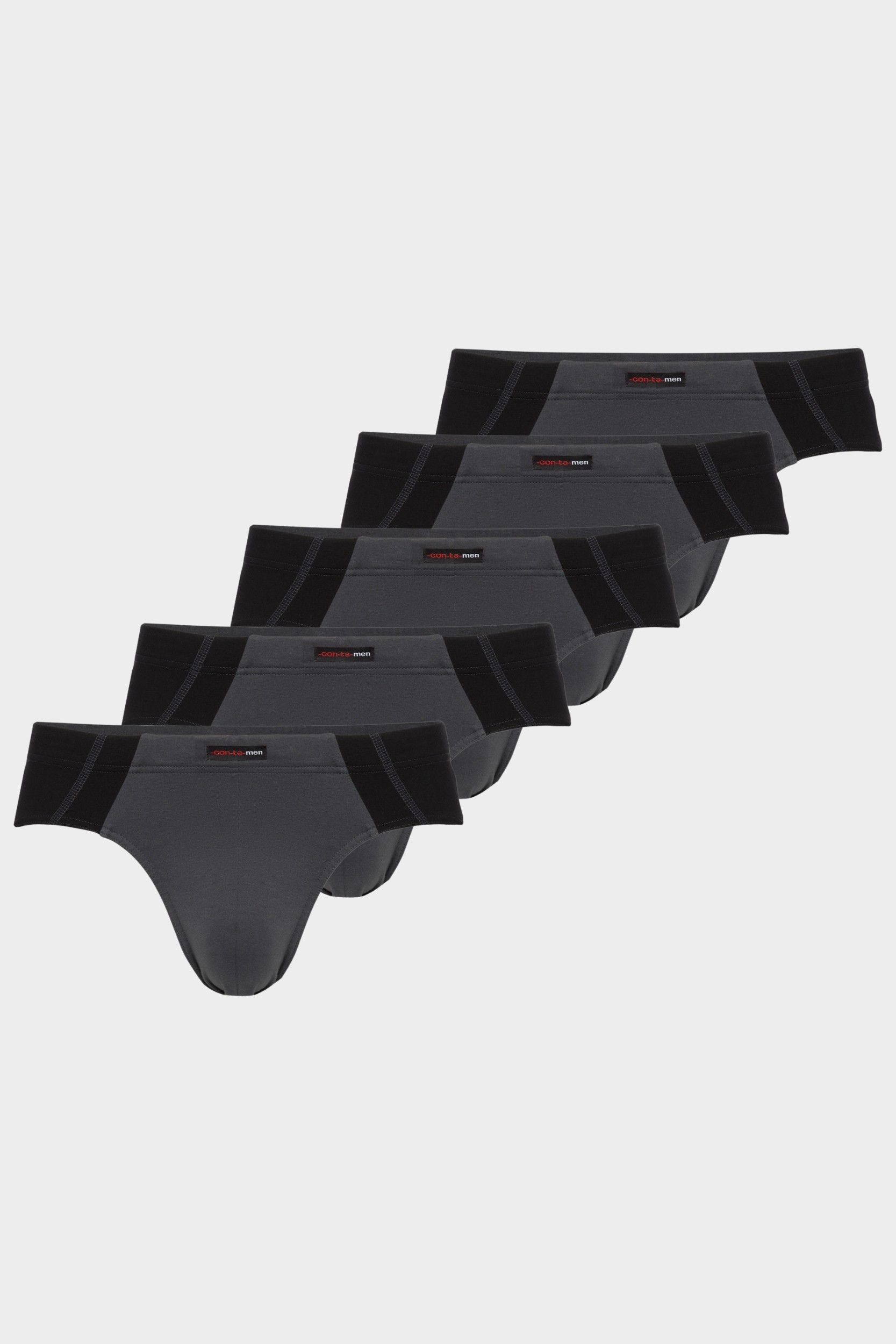 conta Herren Slip in Farbe graphit Größe 8