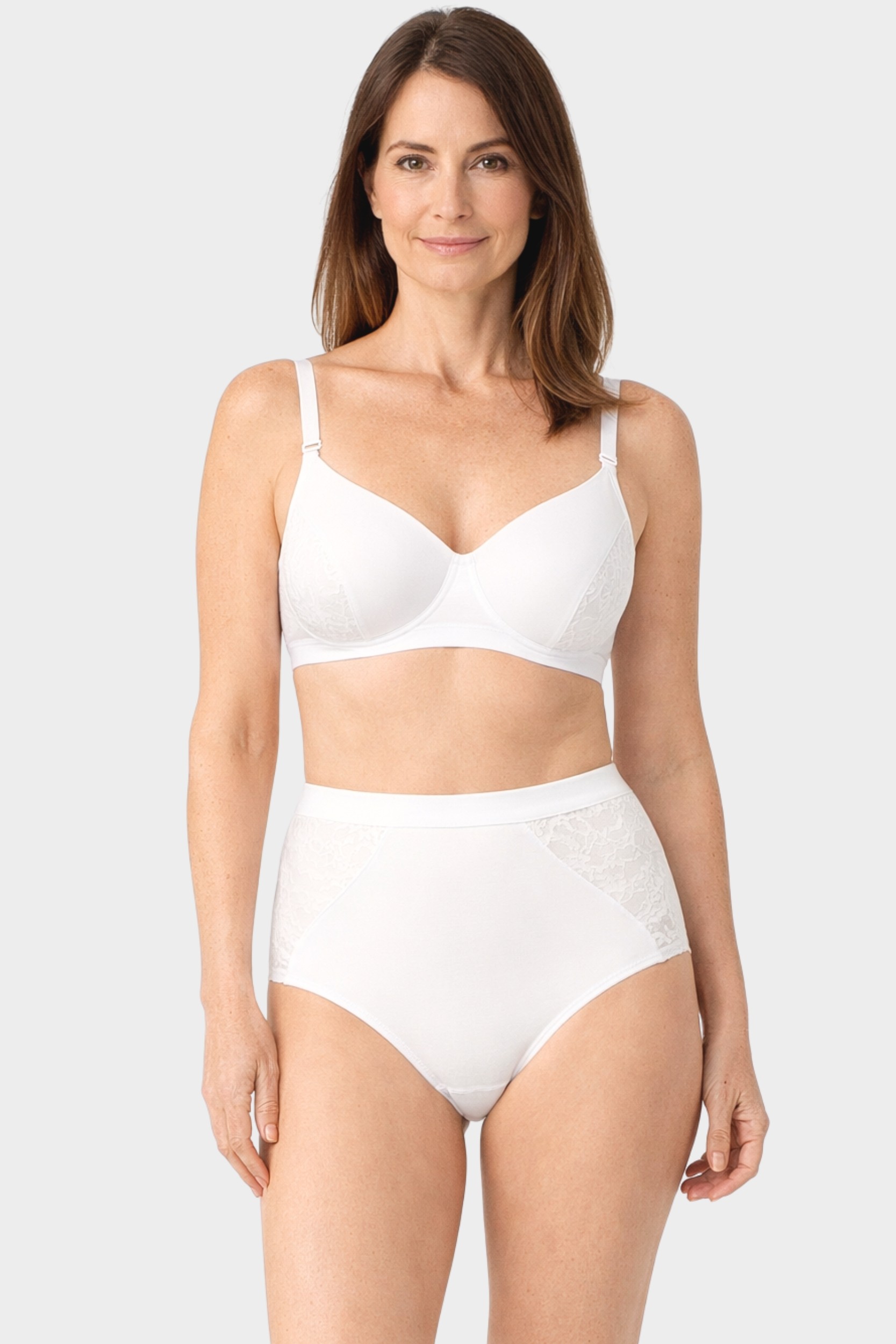 conta Damen Taillenslip mit Spitze in Farbe weiss Größe 50