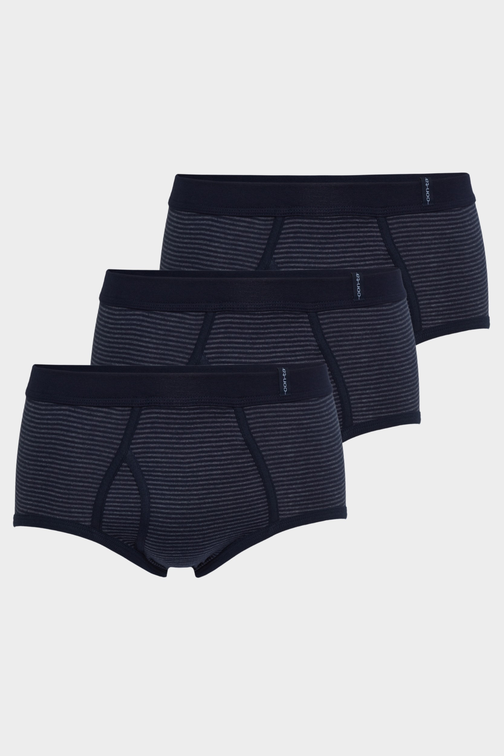 conta Herren Slip 3er Pack in Farbe marine geringelt Größe 5
