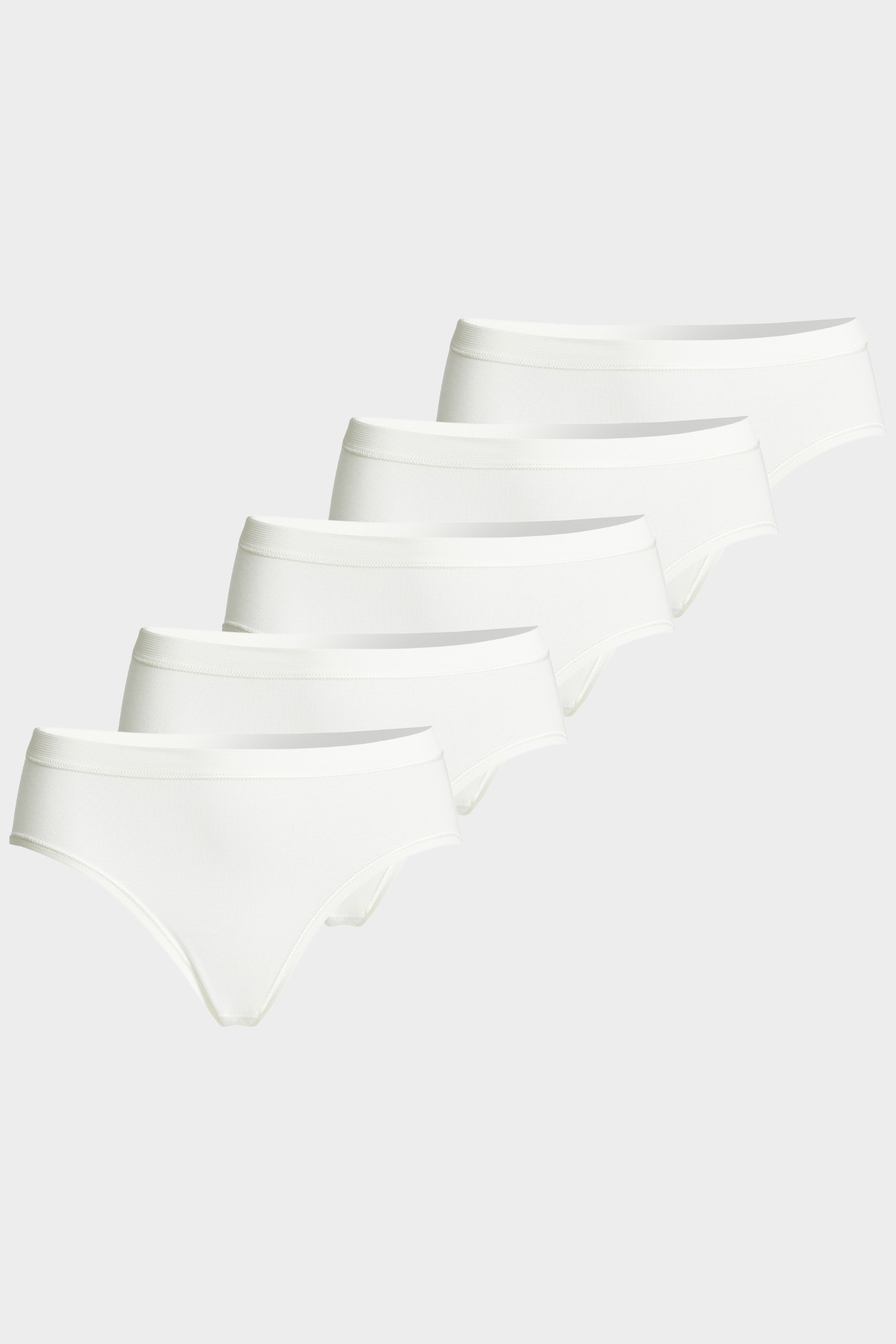 conta Damen Slip Midi 5er Pack in Farbe ecru Größe 38