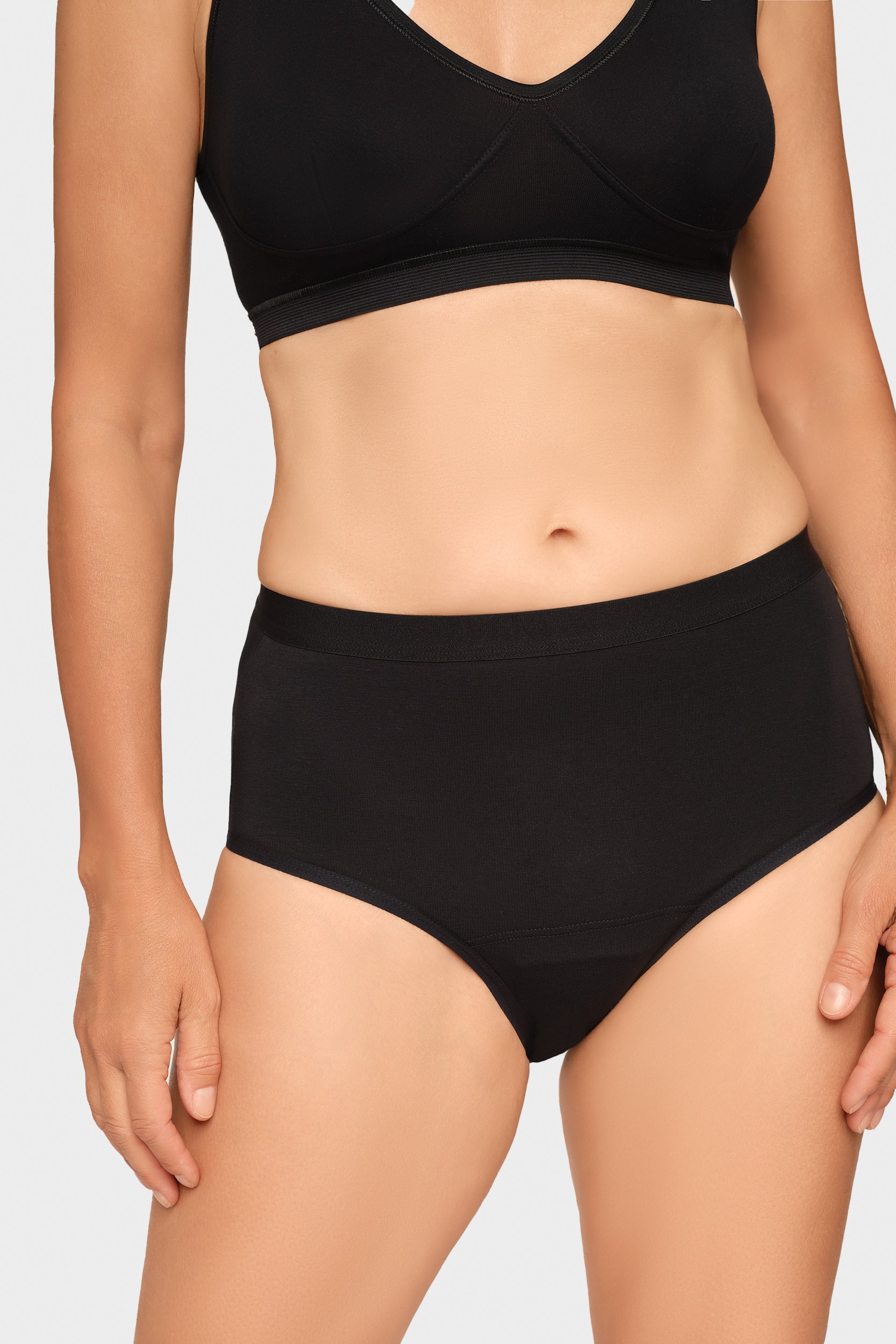 conta Damen Inkontinenz Slip Maxi in Farbe schwarz Größe M