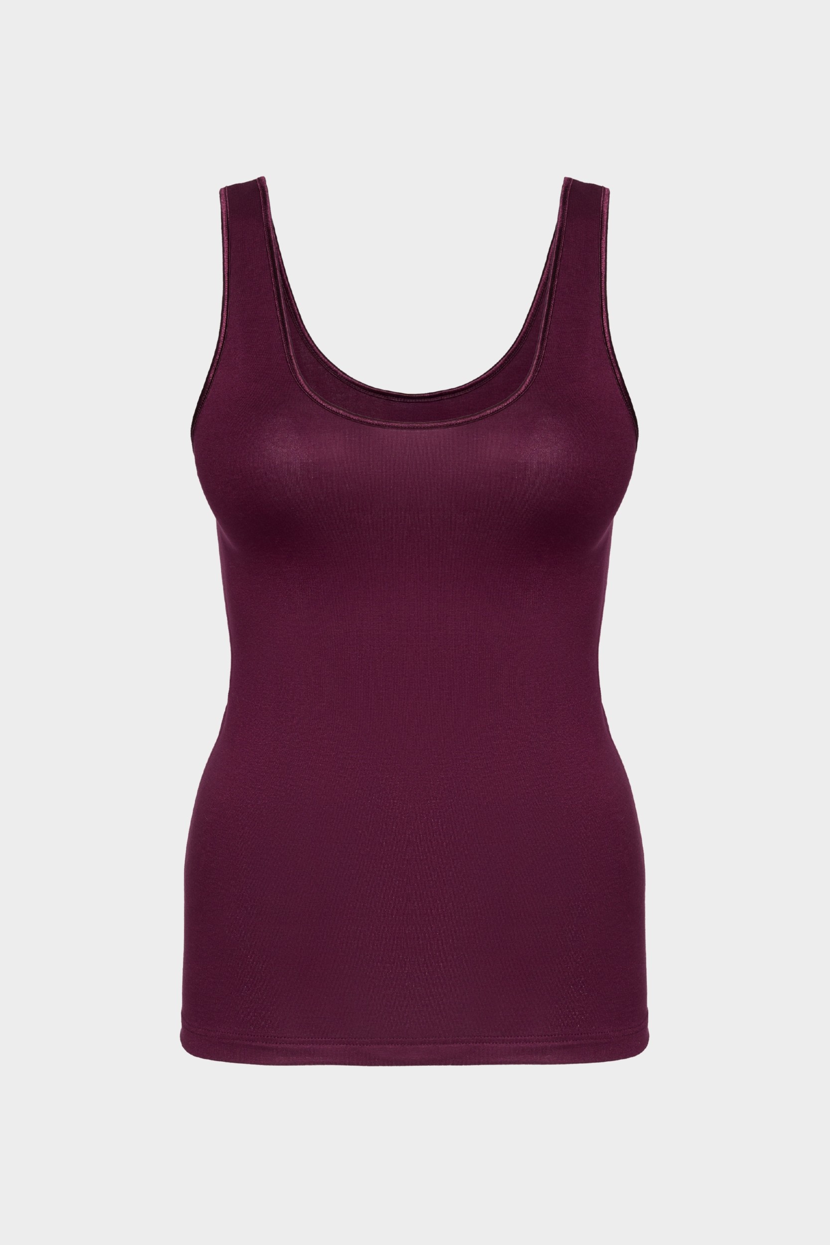 conta Damen Achselhemd mit Glanzband in Farbe bordeauxrot Größe 46