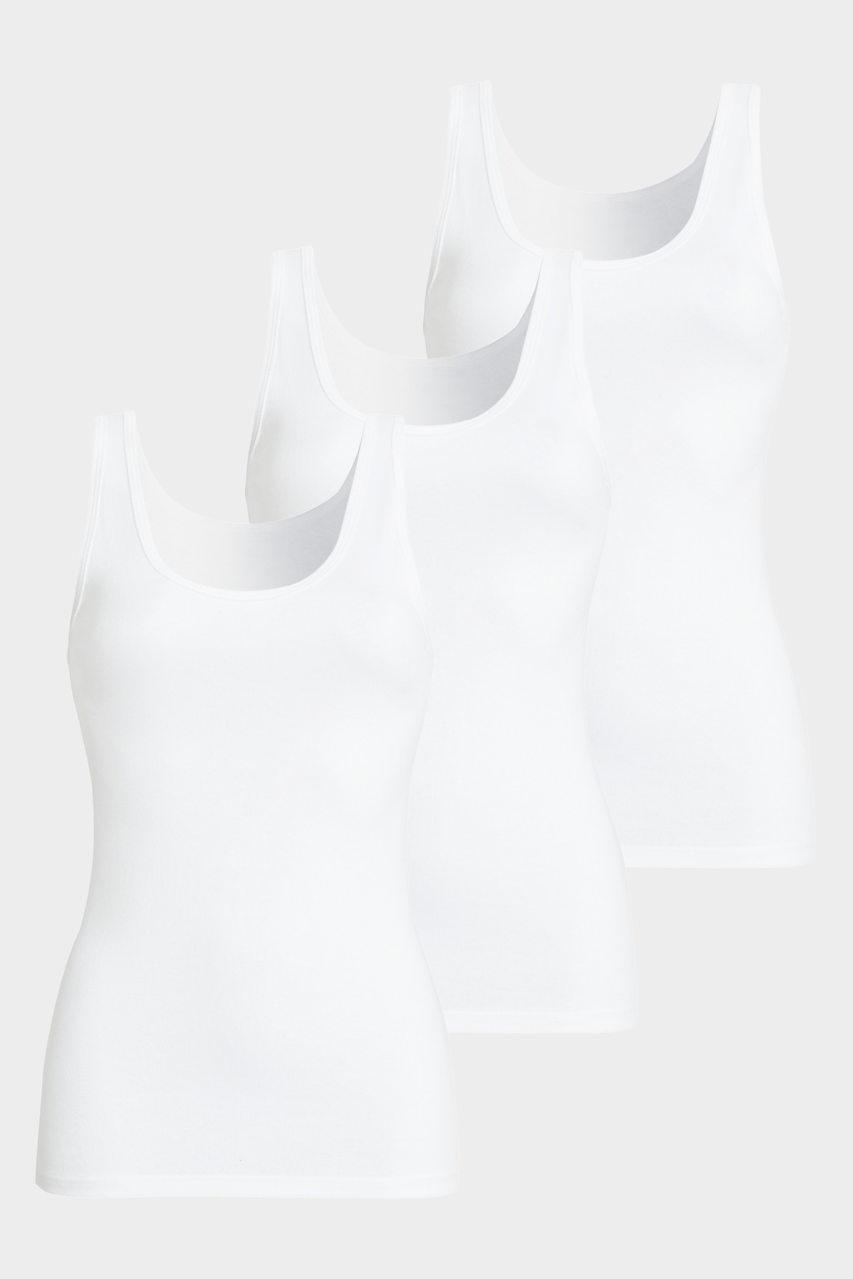 conta Damen Achselhemd 3er Pack in Farbe weiss Größe 52