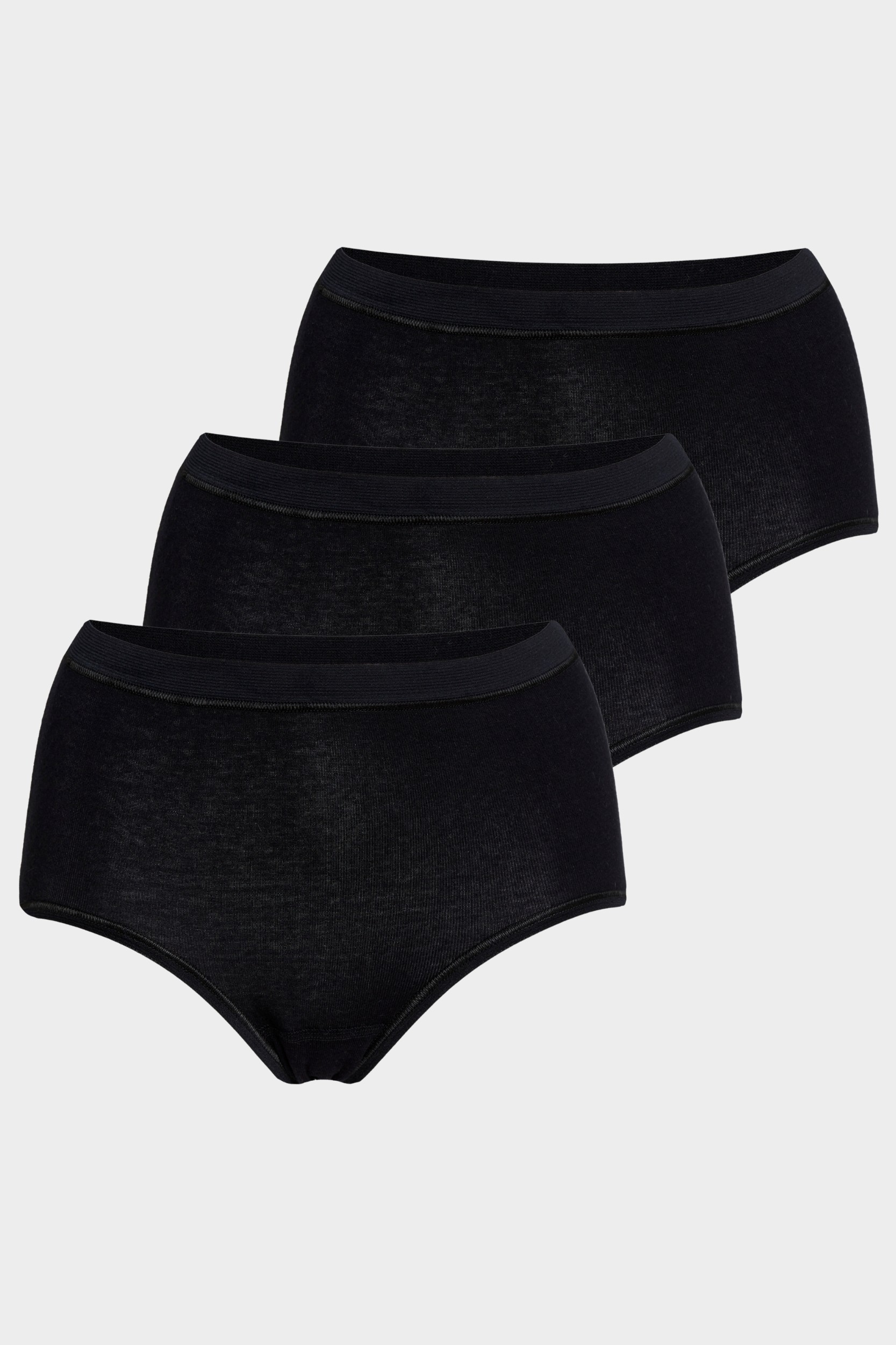 conta Damen Taillenslip 3er Pack in Farbe schwarz Größe 38